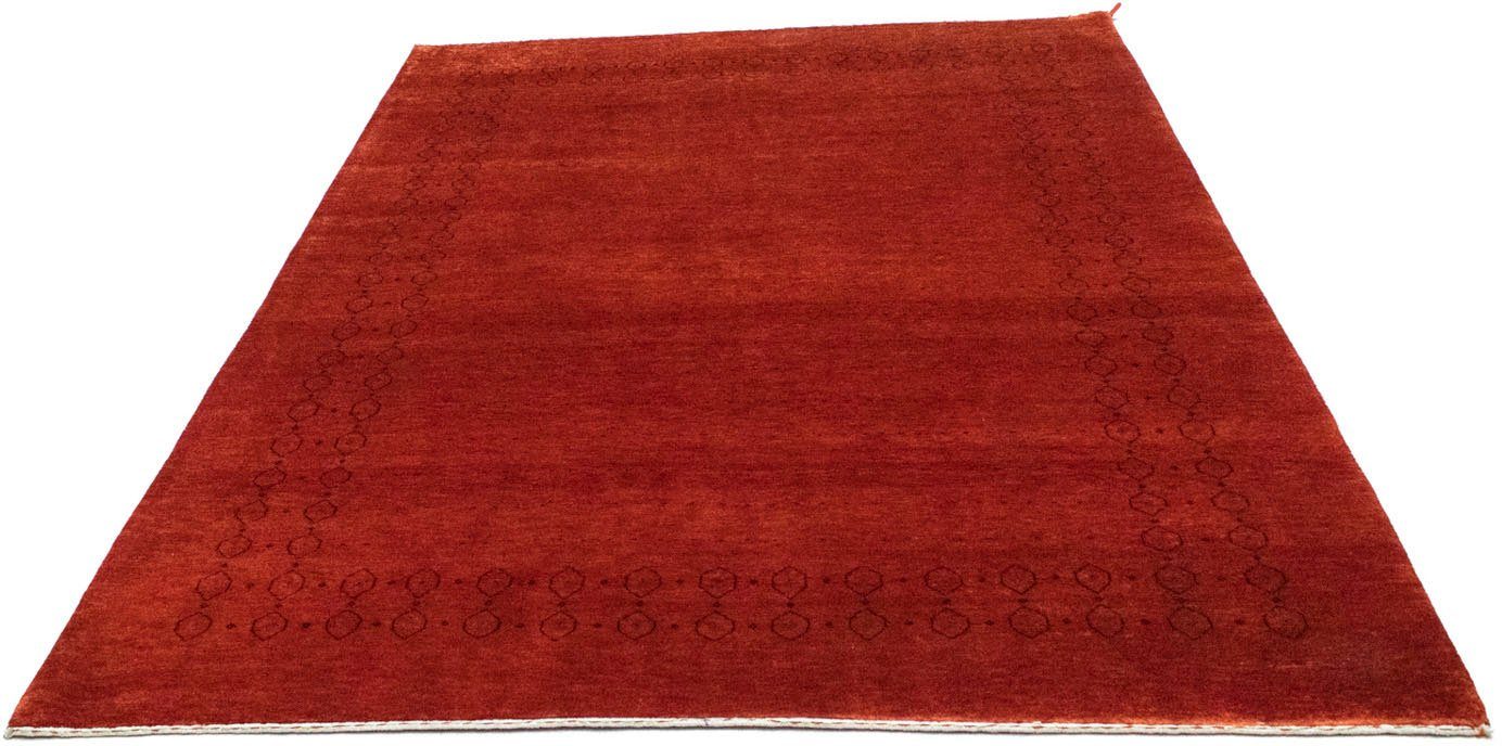 Wollteppich Gabbeh Bordüre Rosso 244 x 177 cm, morgenland, rechteckig, Höhe: 18 mm, Unikat mit Zertifikat | Kurzflor-Teppiche