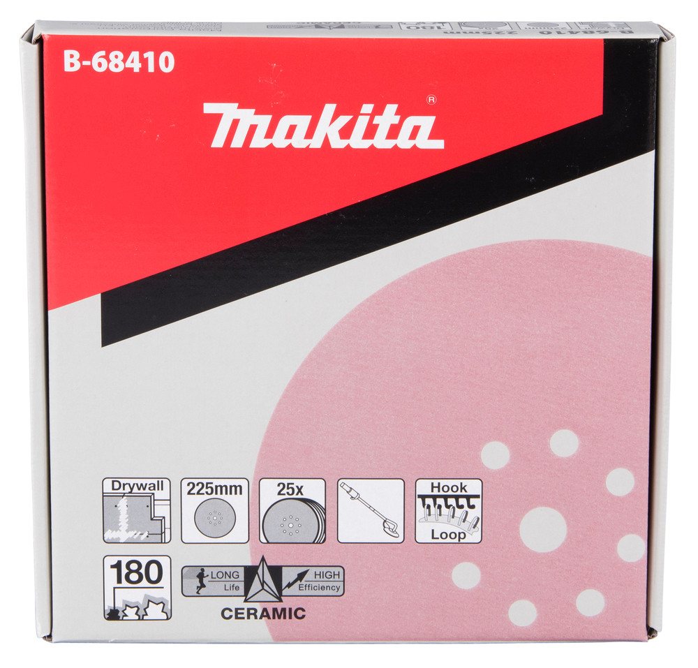 Thumbnail - Makita Werkzeug GmbH Schleifpapier Makita Schleifpapier 25 Stück Ø 225 mm Körnung 180 B-68410