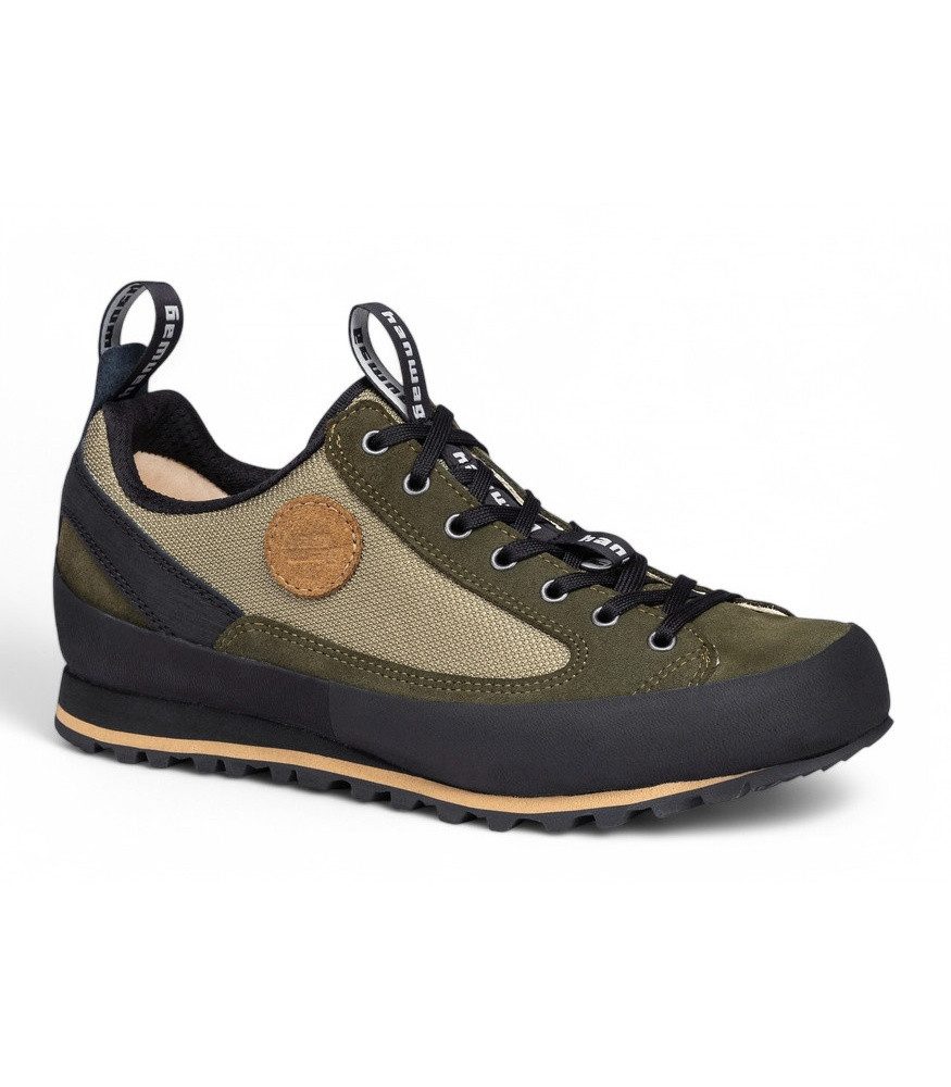 Hanwag Wander-Travelschuhe Rotpunkt Low LL (Veloursleder/Synthetik) olivegrün Wanderschuh