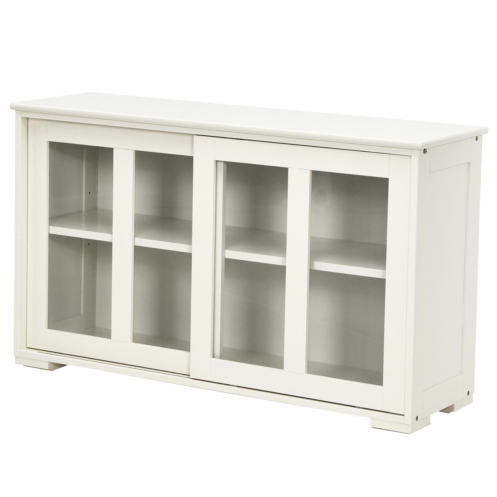 KOMFOTTEU Sideboard Küchenschrank, mit Schiebetüren günstig online kaufen