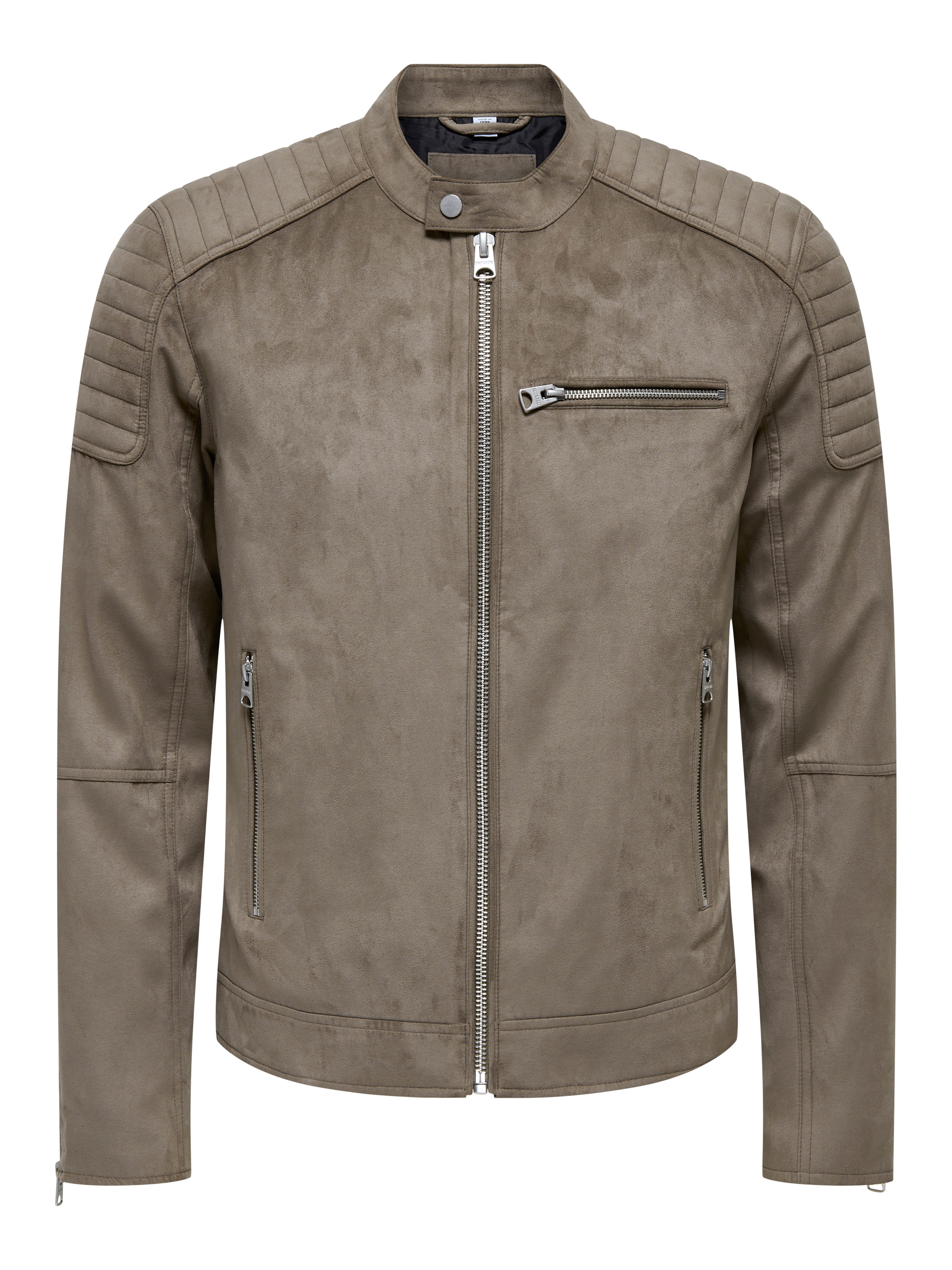 Lederimitatjacke ONSGUS FAUX SUEDE RACER JACKET OTW NOOS