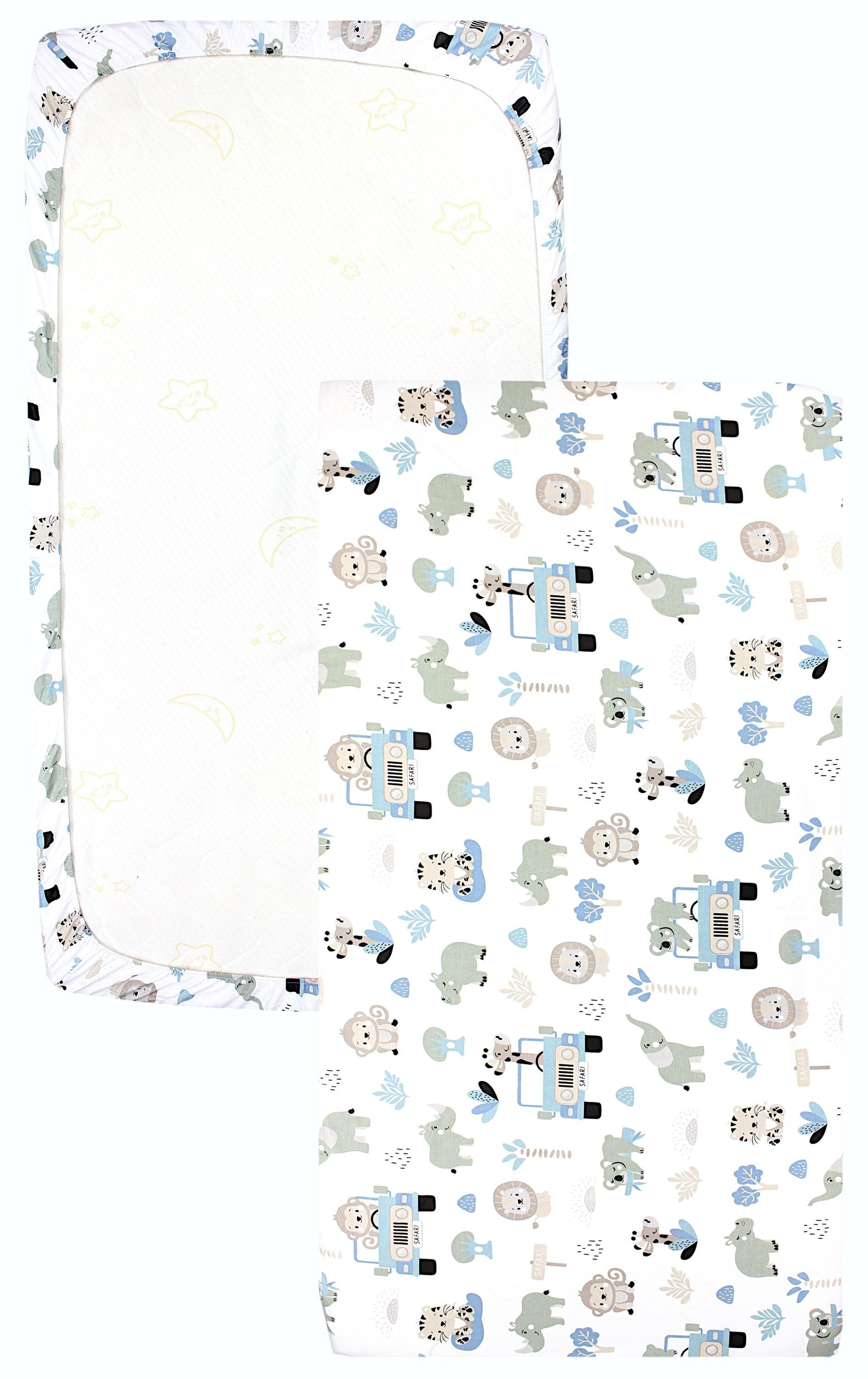 TupTam Spannbettlaken Baby Spannbettlaken Spannbetttuch für Babybett Kinder günstig online kaufen