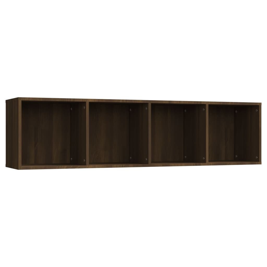 vidaXL Bücherregal NA BücherregalTV-Schrank Braun Eiche 143x30x36 cm Spanplatte