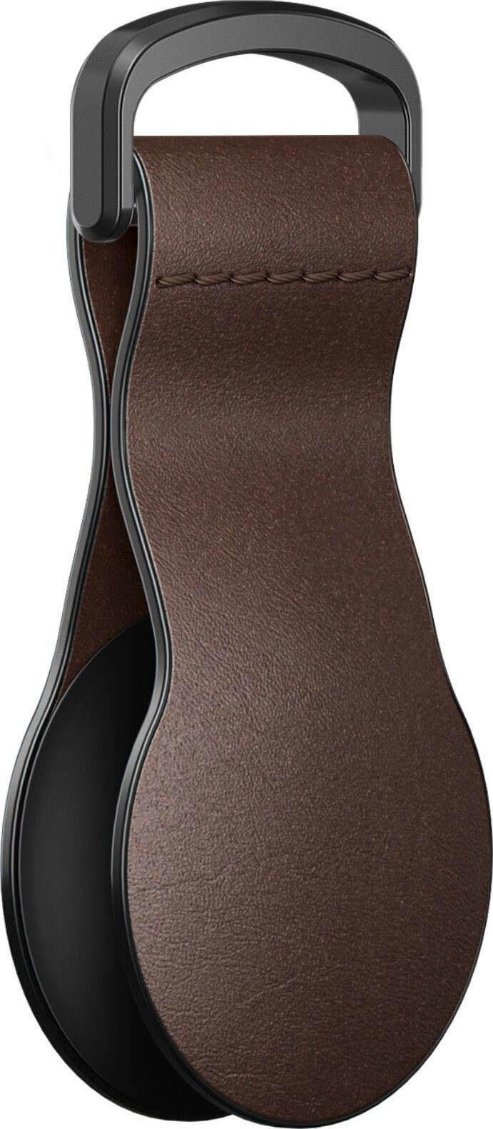 Nomad Schlüsselanhänger Airtag Leather Loop 90 degrees