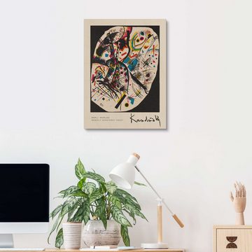 Posterlounge Holzbild Wassily Kandinsky, Kleine Welten, Wohnzimmer Rustikal Malerei