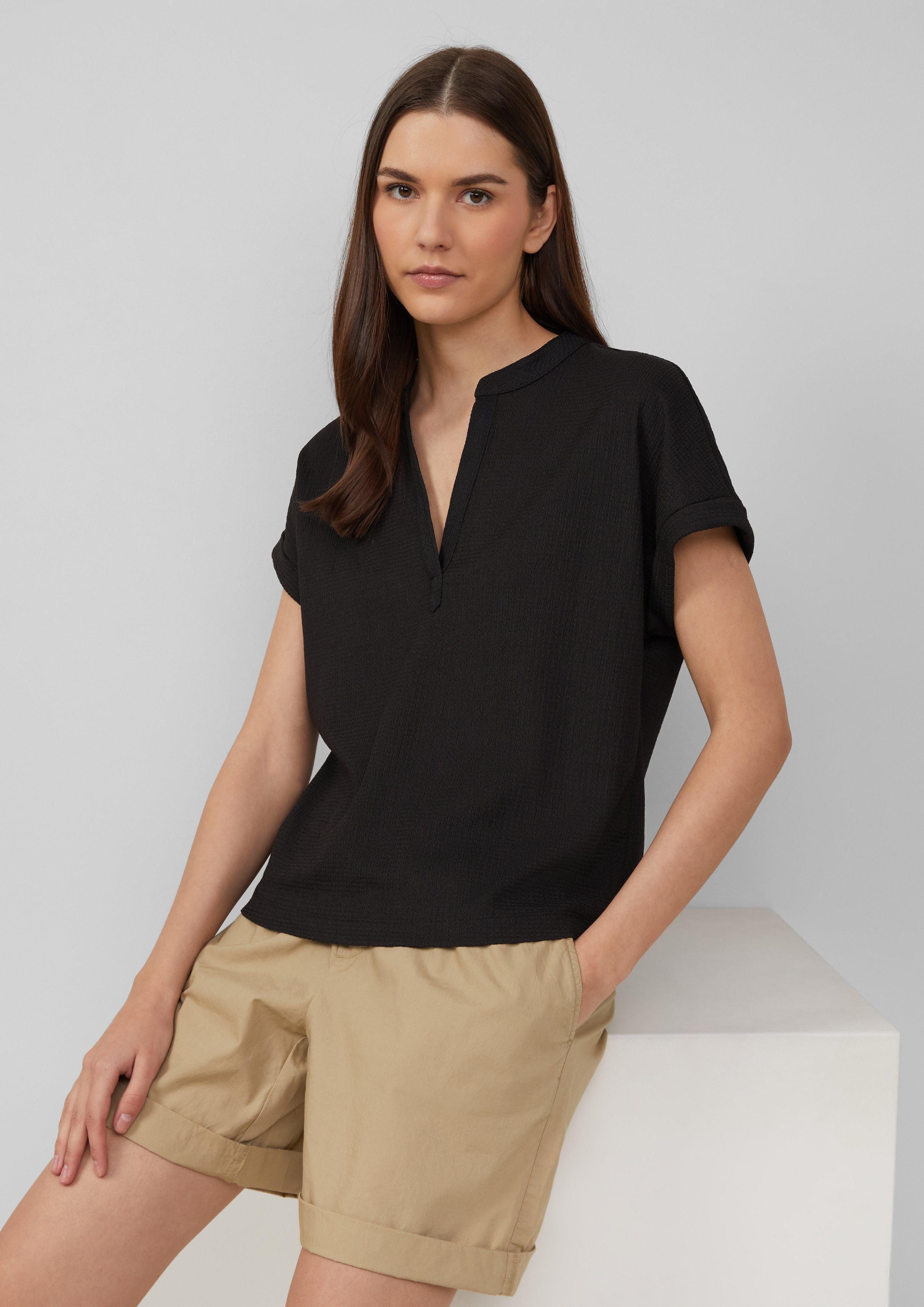 s.Oliver Shirttop Strukturiertes T-Shirt im Relaxed günstig online kaufen