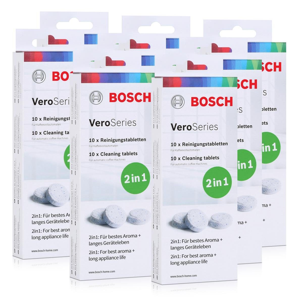 BOSCH Bosch VeroSeries TCZ8001 Reinigungstabletten 2in1 - 10 Tabletten (8er Reinigungstabletten