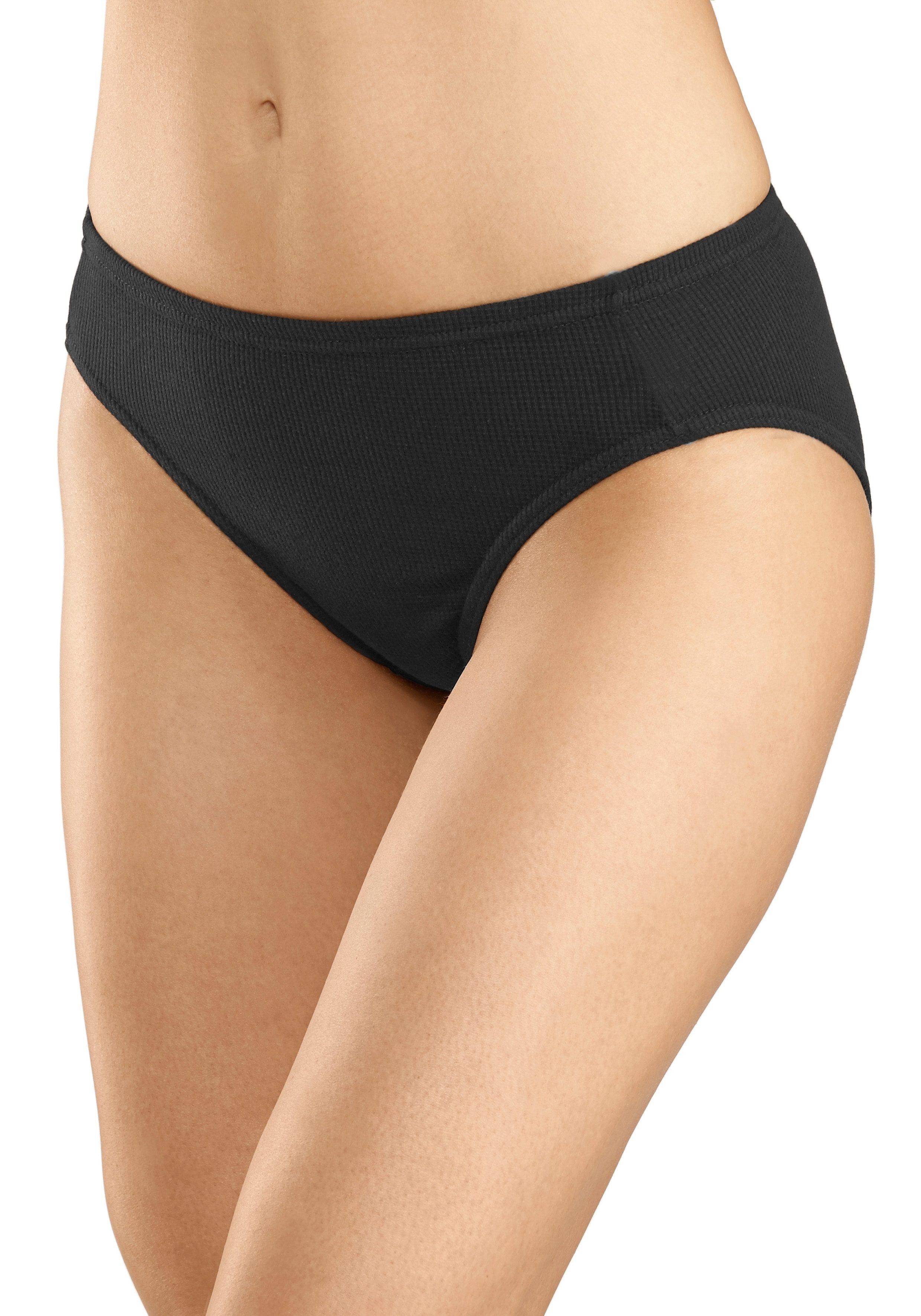 petite fleur weicher schwarz (Packung, aus Bikinislip Pikee-Qualität 5-St)