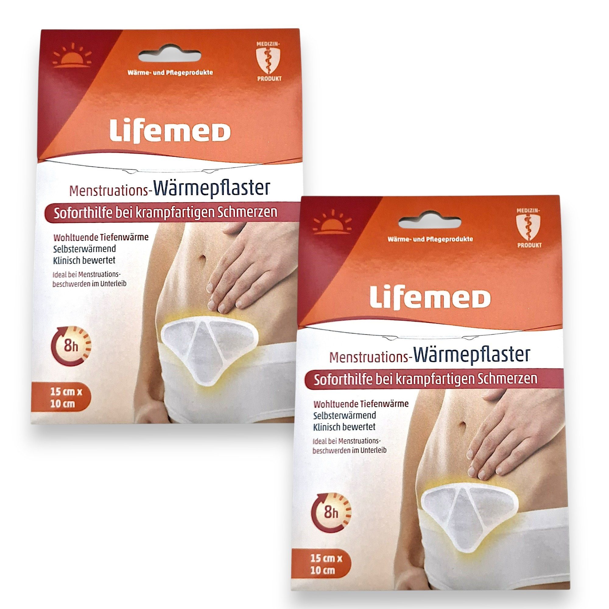 LifeMed Wärmepflaster 2x Lifemed Menstruatioins - Wärmepflaster 15 cm x10 cm