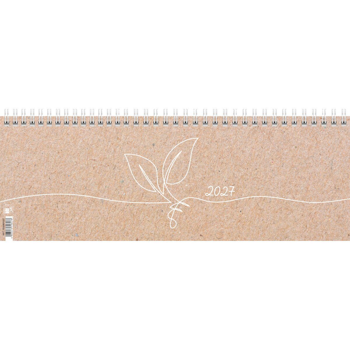 Schreibtischkalender Querkalender 29,7x10,5cm 1 Woche/2 Seiten Nature 2027