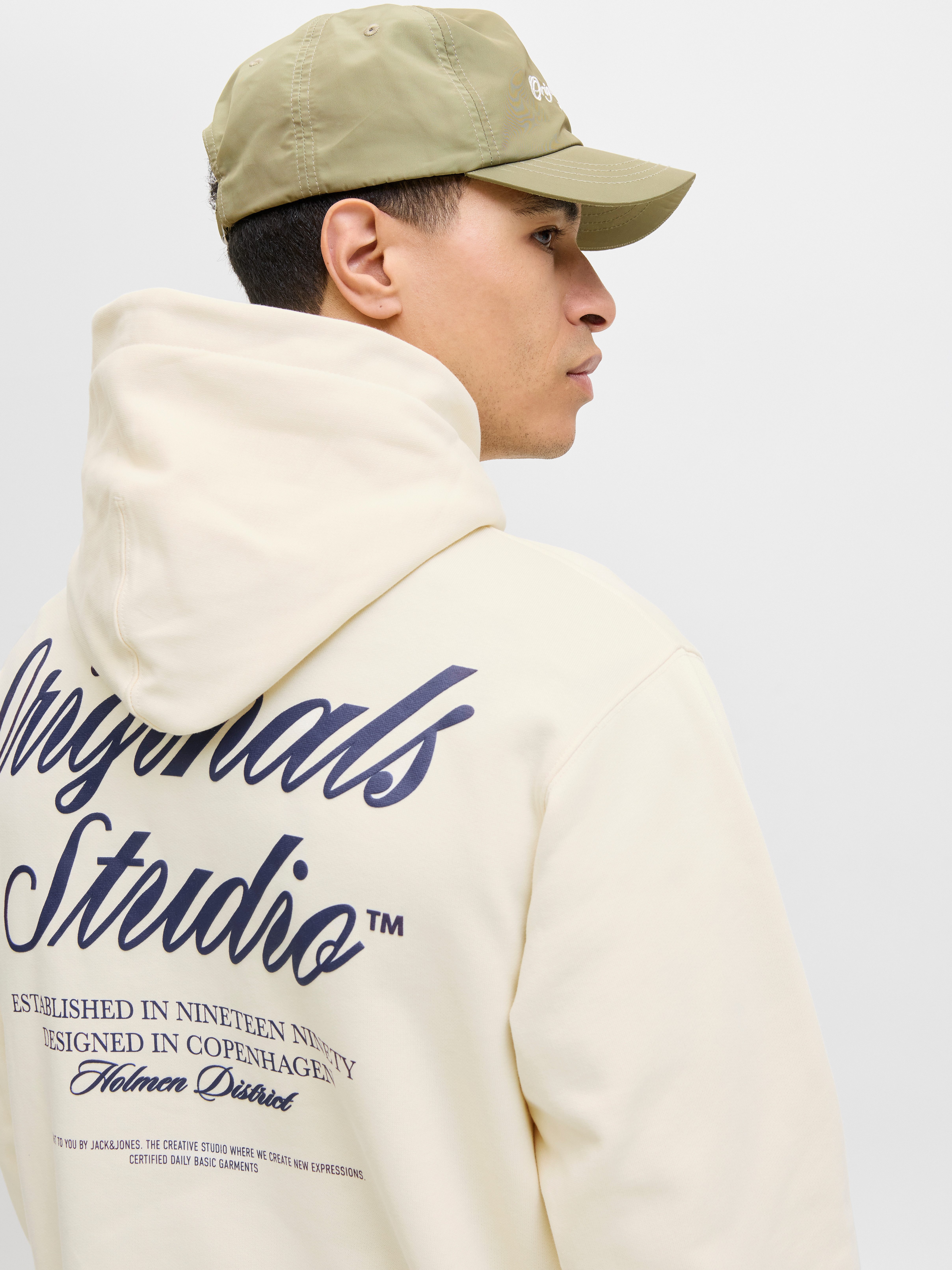 Jack & Jones Kapuzensweatshirt JORNORREBRO TYPO BACK SWEAT HOOD SN mit Print