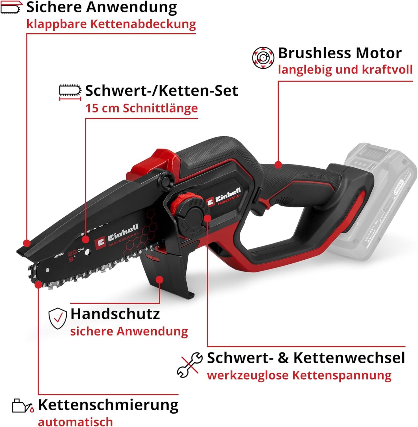 Einhell Akku-Kettensäge Einhell Professional GP-PS 18/20 günstig online kaufen