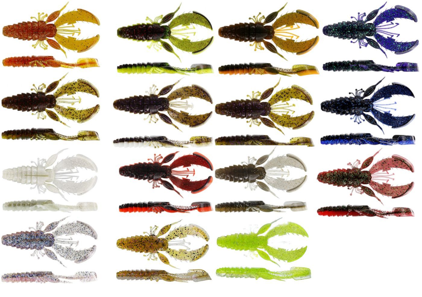 WESTIN Kunstköder Westin CreCraw Creaturebait 6,5cm 4g - 6 Gummikrebse