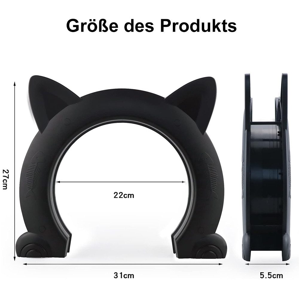NUODWELL Katzenklappe Katzentür Innentür, Haustiertüren für alle kleine Kat günstig online kaufen