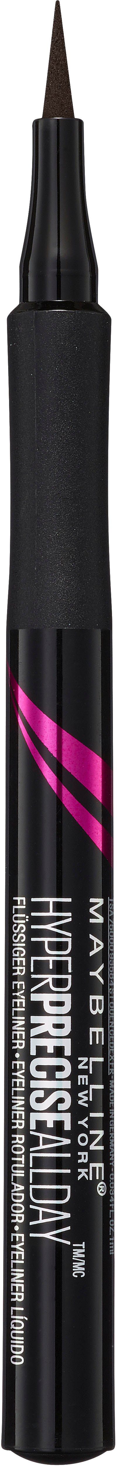 MAYBELLINE NEW YORK Eyeliner Master Precise Allday Matte, mit ultra dünner Spitze