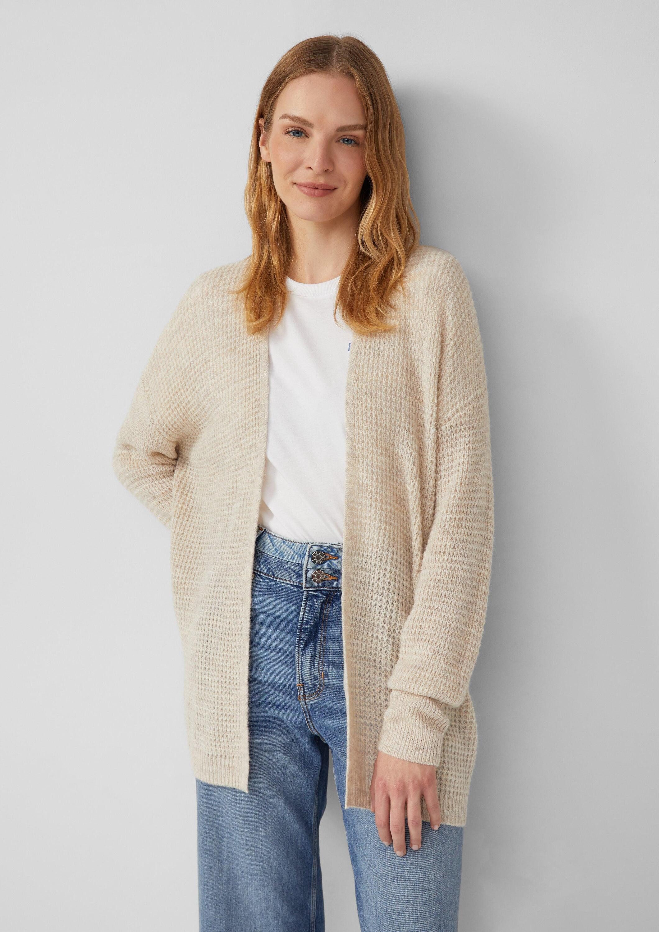 s.Oliver Cardigan Strickjacke Strick-Cardigan aus Alpakamix günstig online kaufen