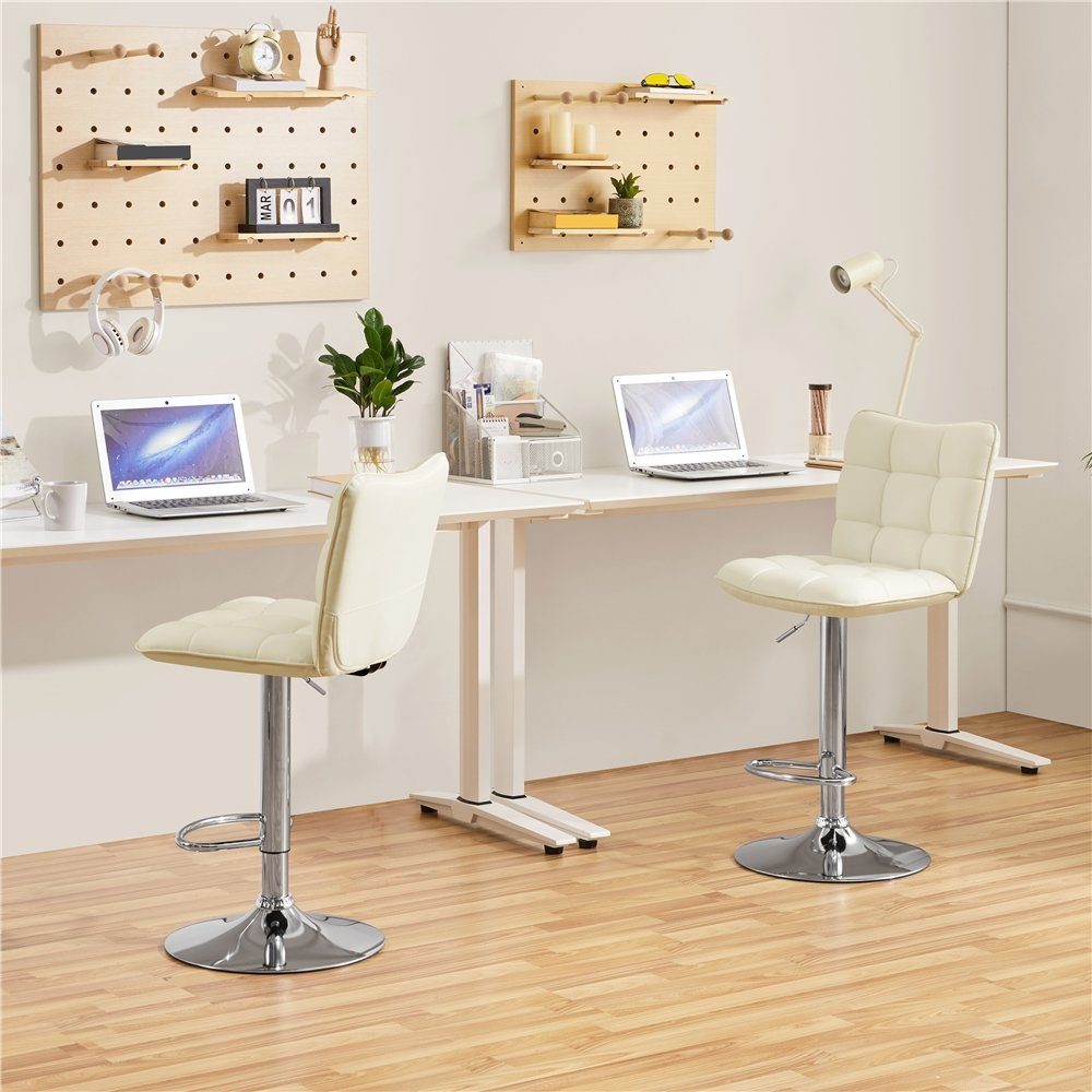 Yaheetech Barhocker (2er), Barstühle 360°Drehbar Küchenstühle Sitzhöhe 62,5 günstig online kaufen