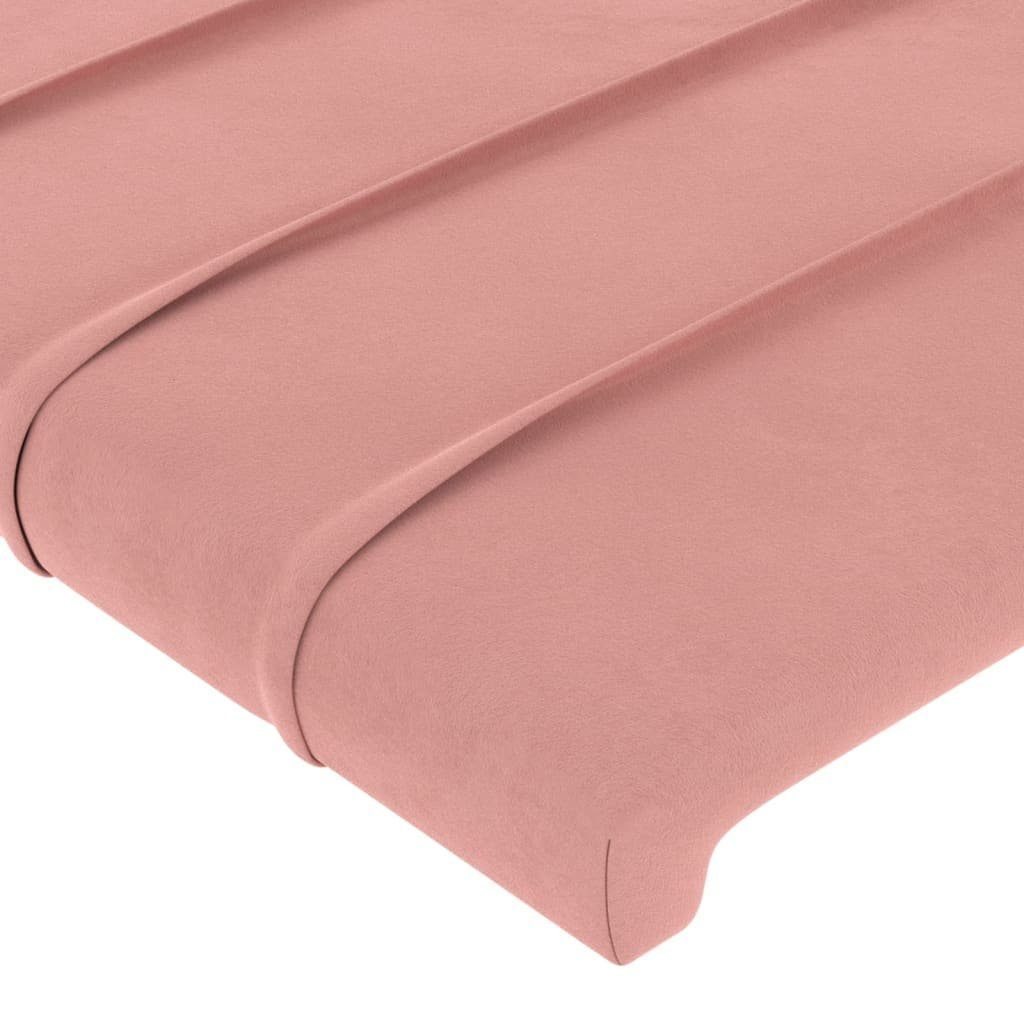 vidaXL Kopfteil Rosa cm 4 (1 St) Stk. 90x5x78/88 Kopfteile Samt