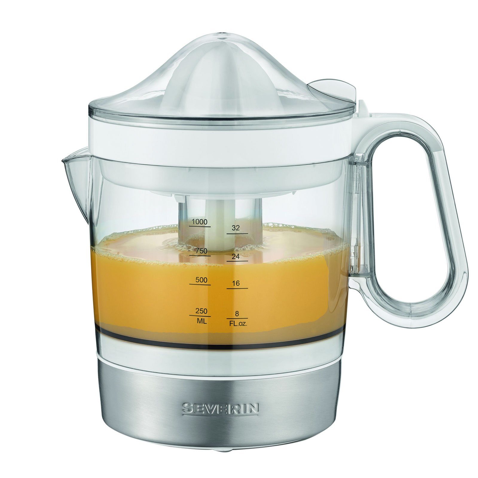 Severin Entsafter, Abnehmbare Klinge, Kabelaufbewahrung, Steuerung Fruchtfleischanteil