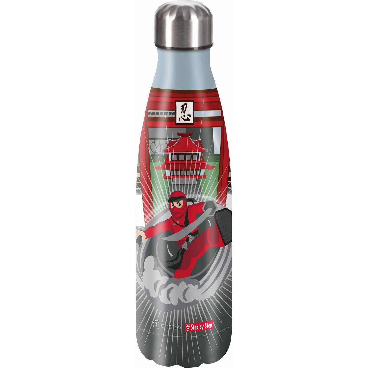 Step by Step Trinkflasche Isolierte Edelstahl-Trinkflasche Ninja Yuma