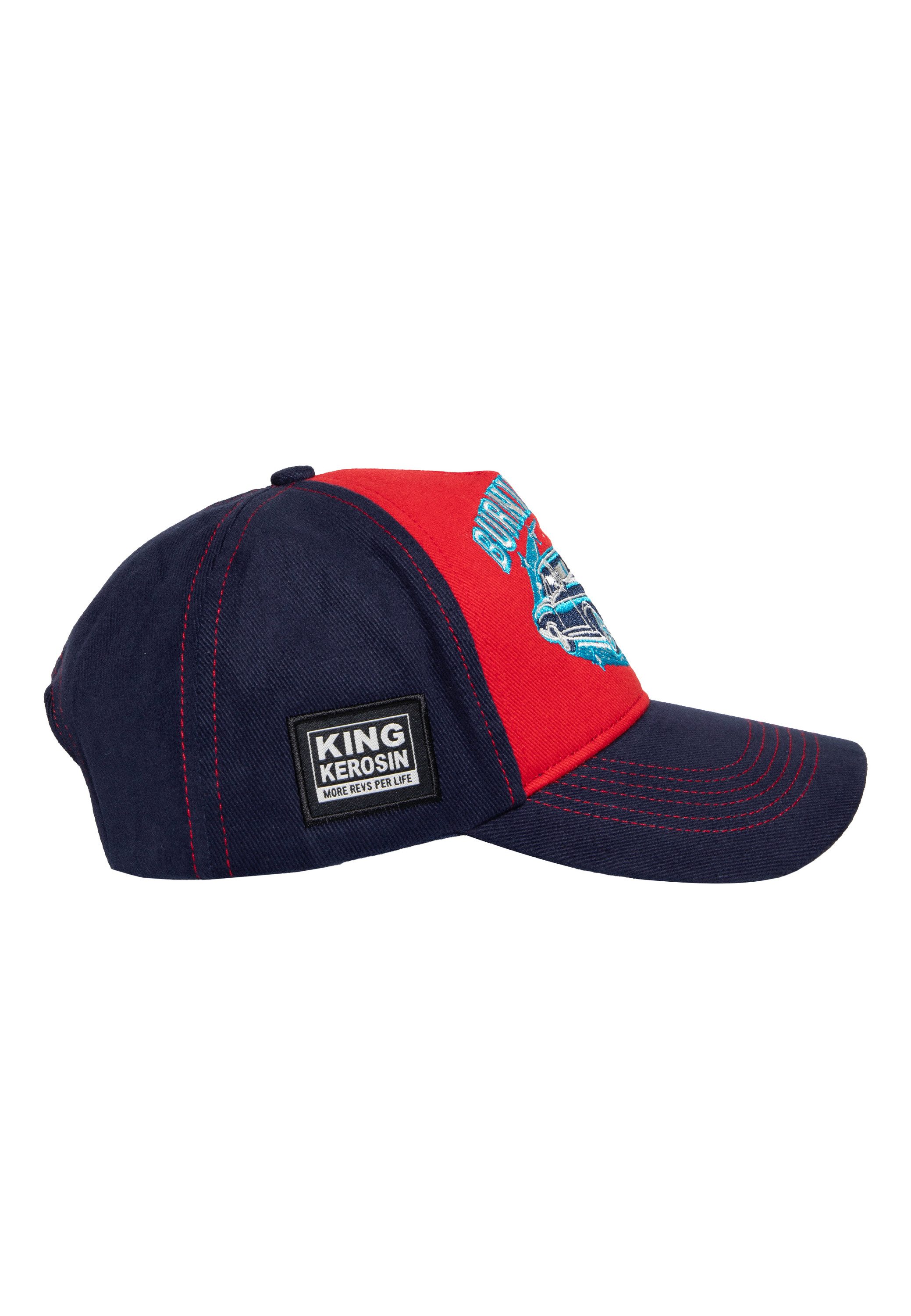 KingKerosin Baseball Cap Burnin' Fire (1-St) mit Front-Stickerei