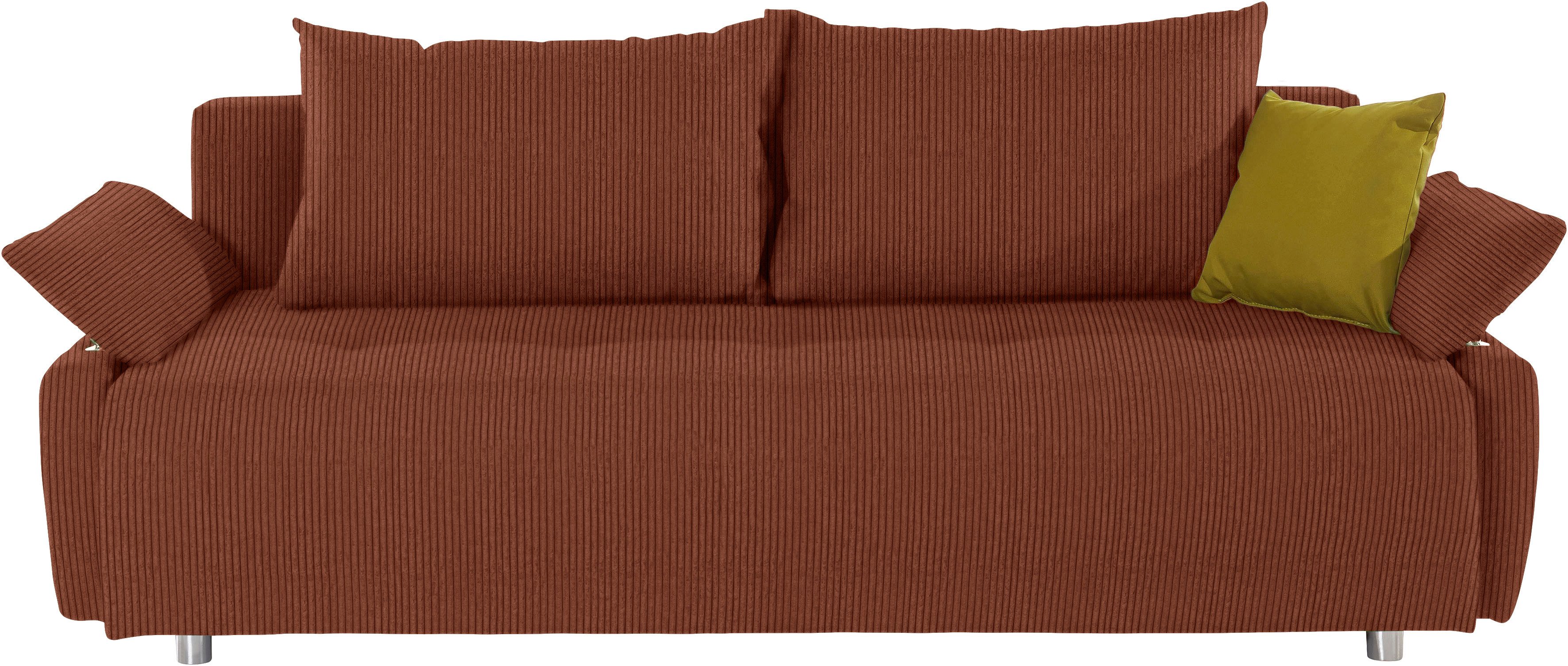 COLLECTION AB Schlafsofa, 3-Sitzer, Funtastic, inkl. Bettfunktion, Bettkasten, Federkern, Frei im Raum stellbar