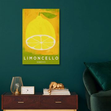 Posterlounge Holzbild ATELIER M, Italian Limoncello di Sorrento, Küche Modern Illustration