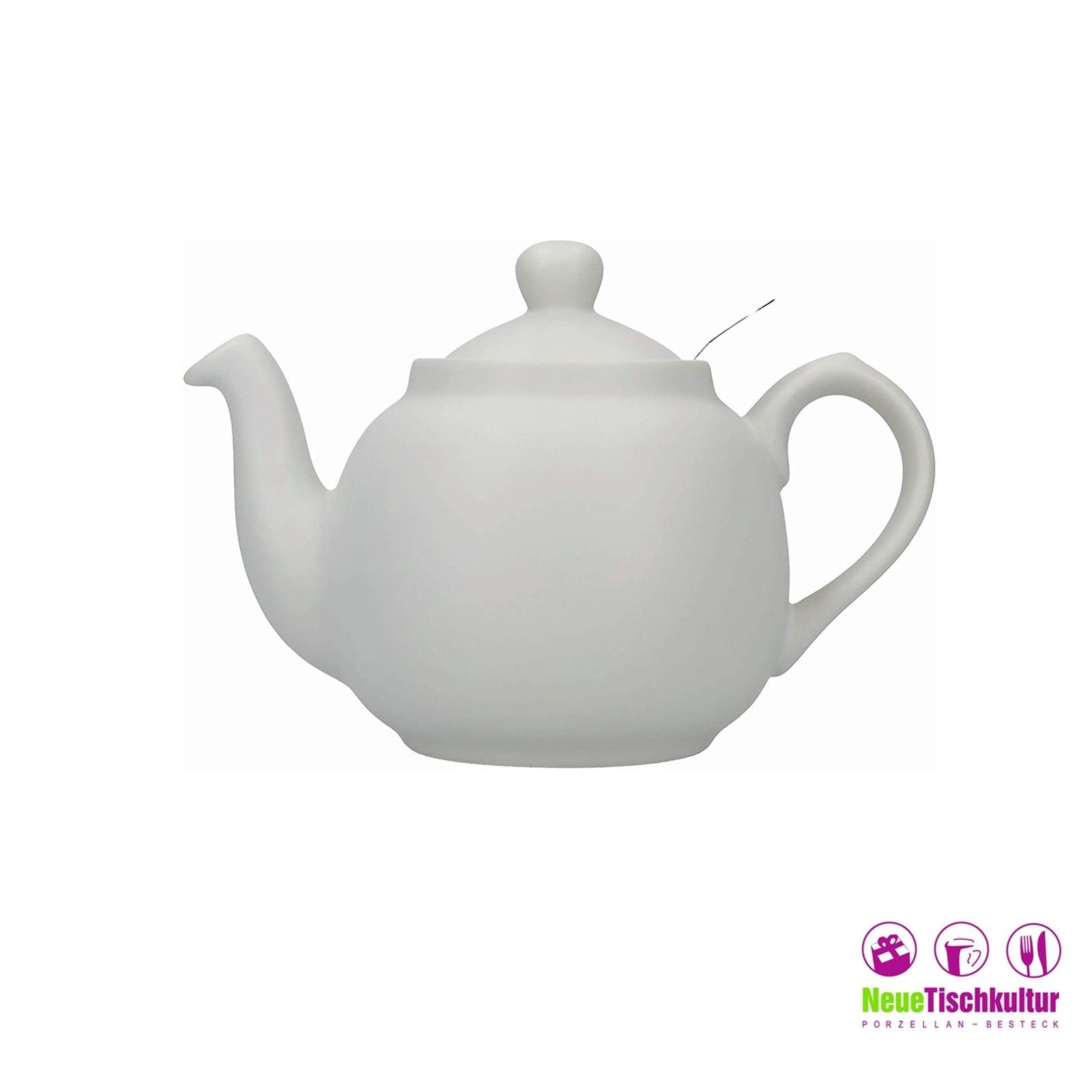 Neuetischkultur l Tassen, Teekanne Keramik/Edelstahlsieb, 1.5 Nordisch für 6 Grau Teekanne,