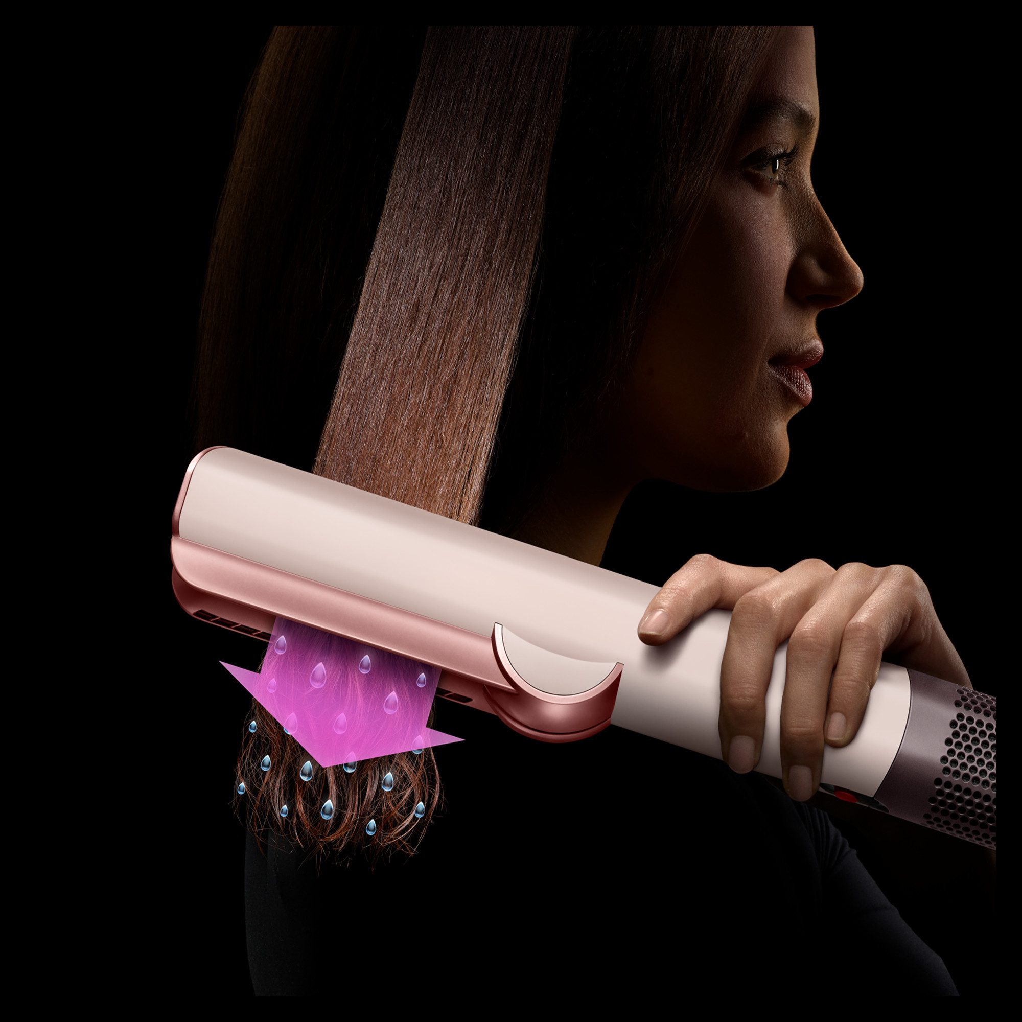 DYSON Glätteisen Dyson Airstrait Haarglätter, nur mit Luft. Ohne Hitzeschäden. Ohne Heizplatten