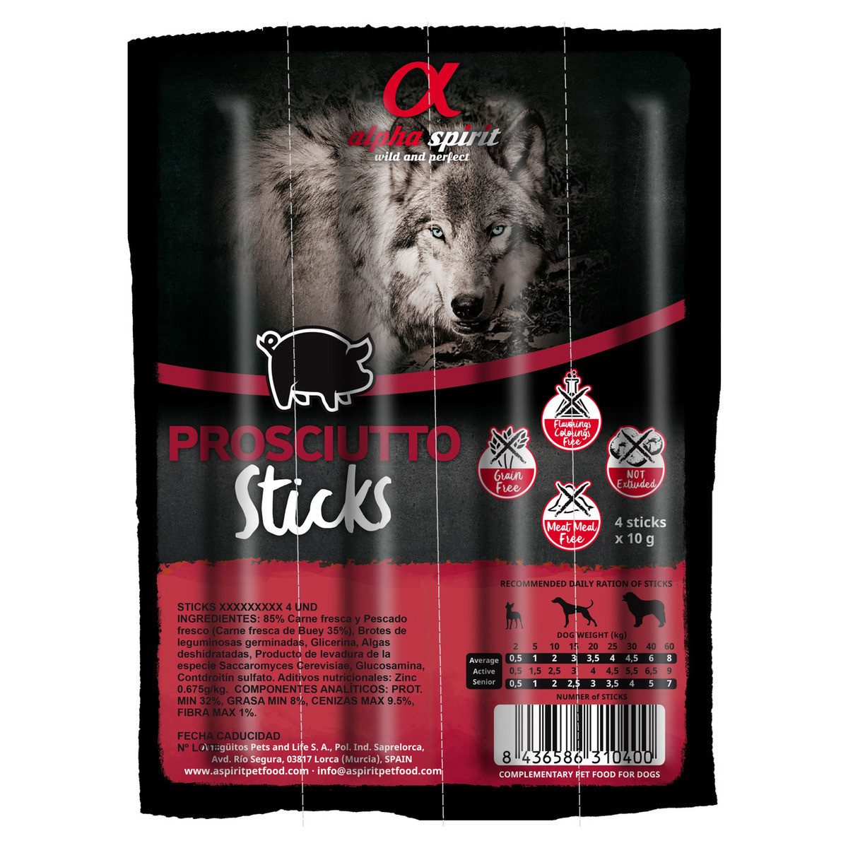 Alpha Spirit Stick Schinken 4er Pack