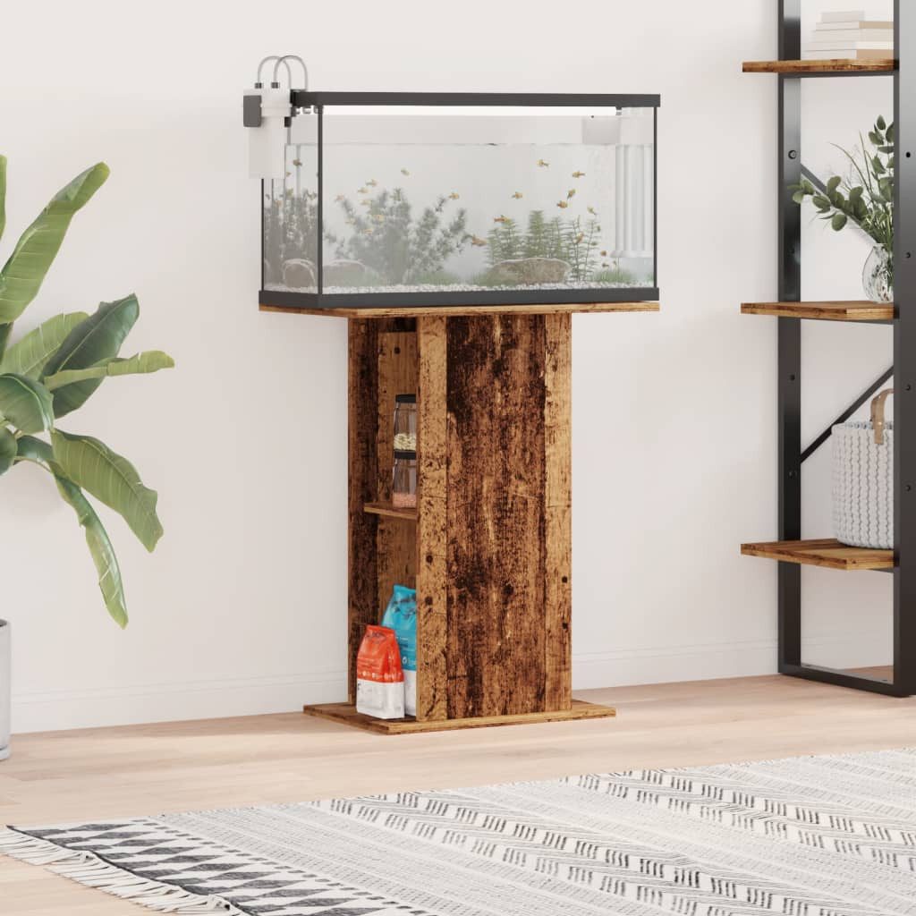 vidaXL Aquariumunterschrank Aquariumständer Altholz-Optik 36x60,5x72,5 cm günstig online kaufen