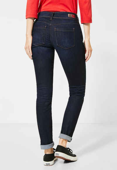 STREET ONE Comfort-fit-Jeans in dunkelblauer Waschung