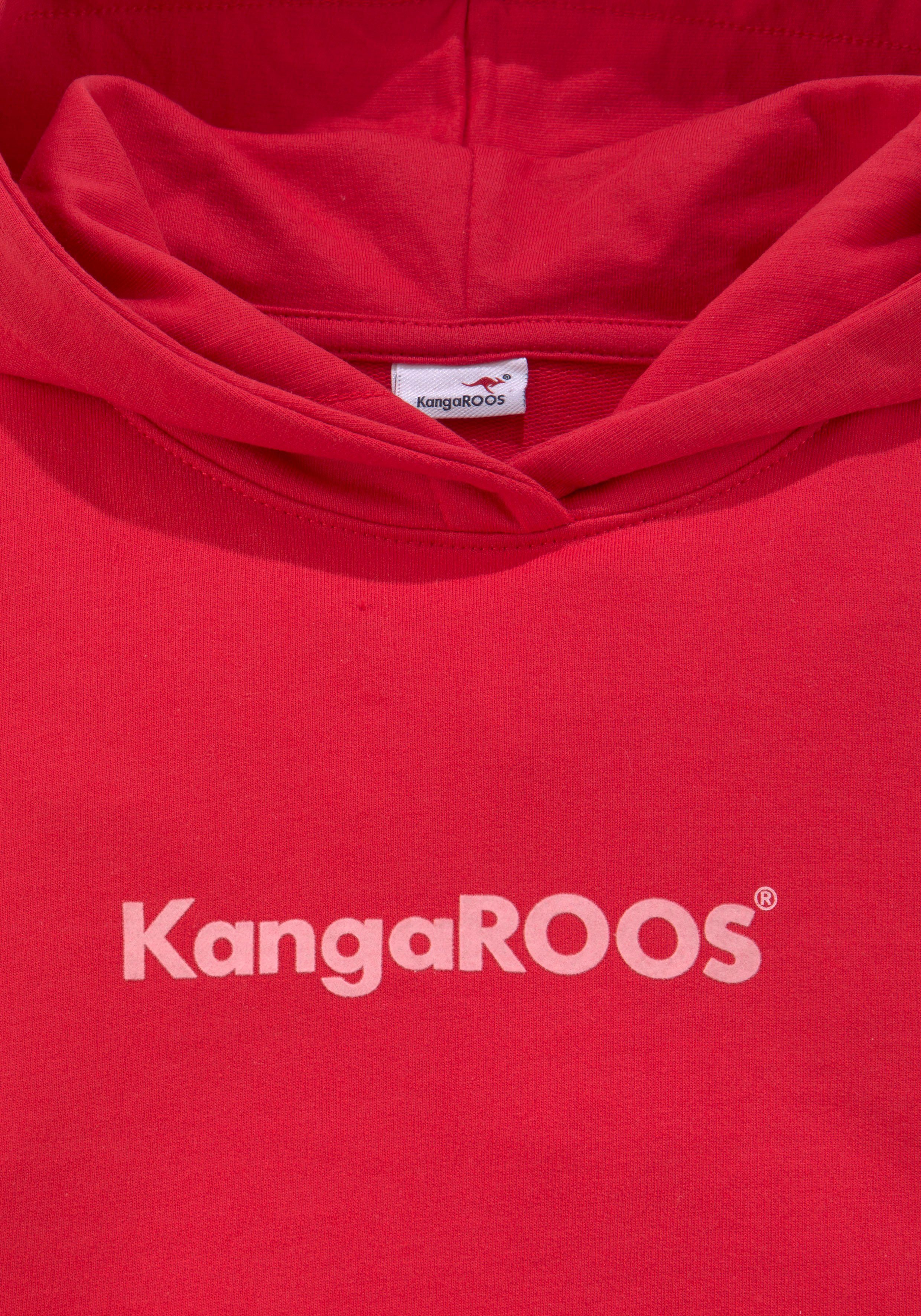 Flockdruck KangaROOS mit Kapuzensweatshirt