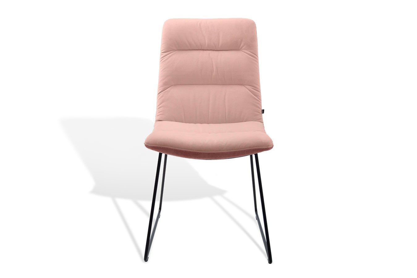 KFF Esszimmerstuhl Esszimmerstuhl Arva Light Stoff rosa