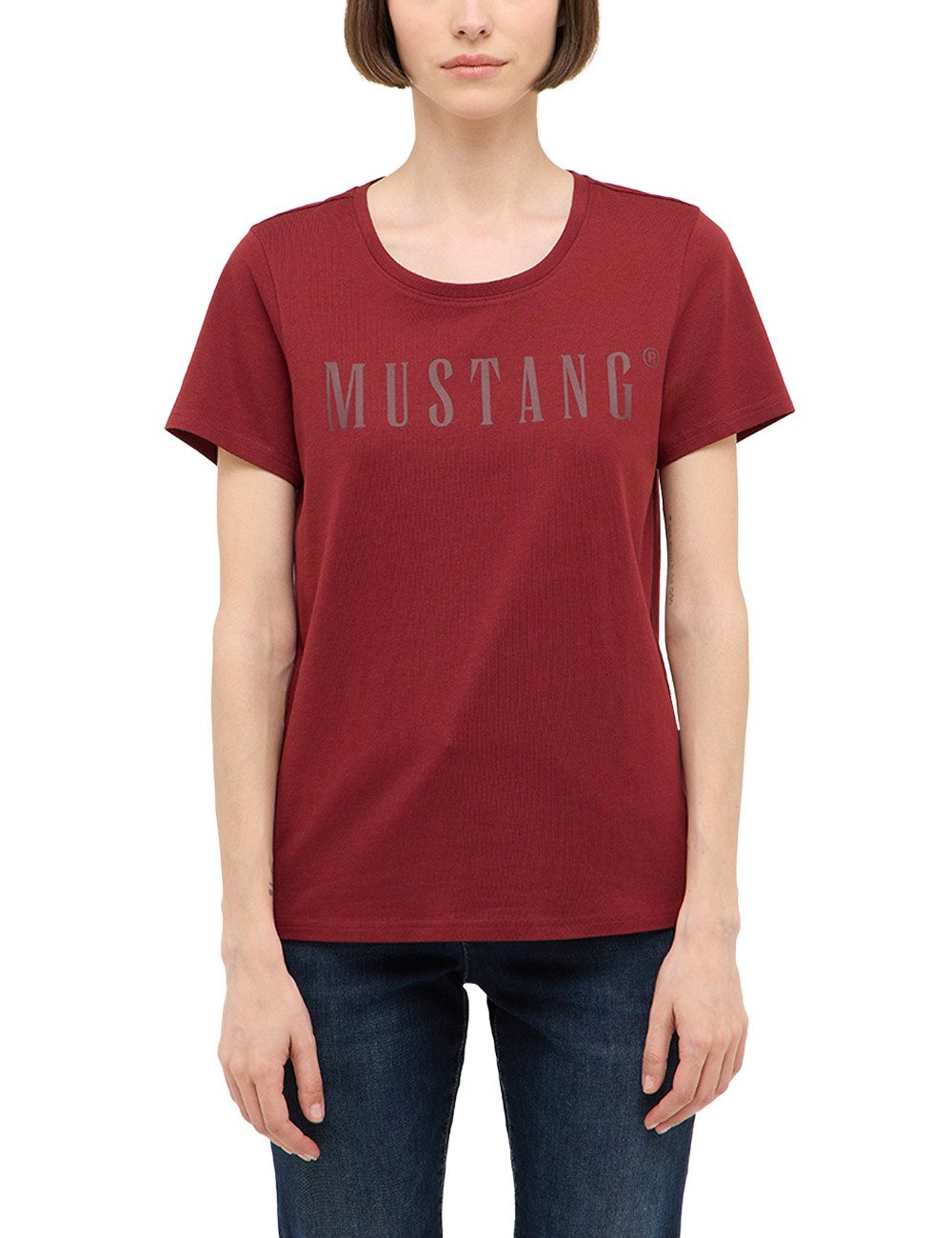 MUSTANG Kurzarmshirt Damen Style Alma