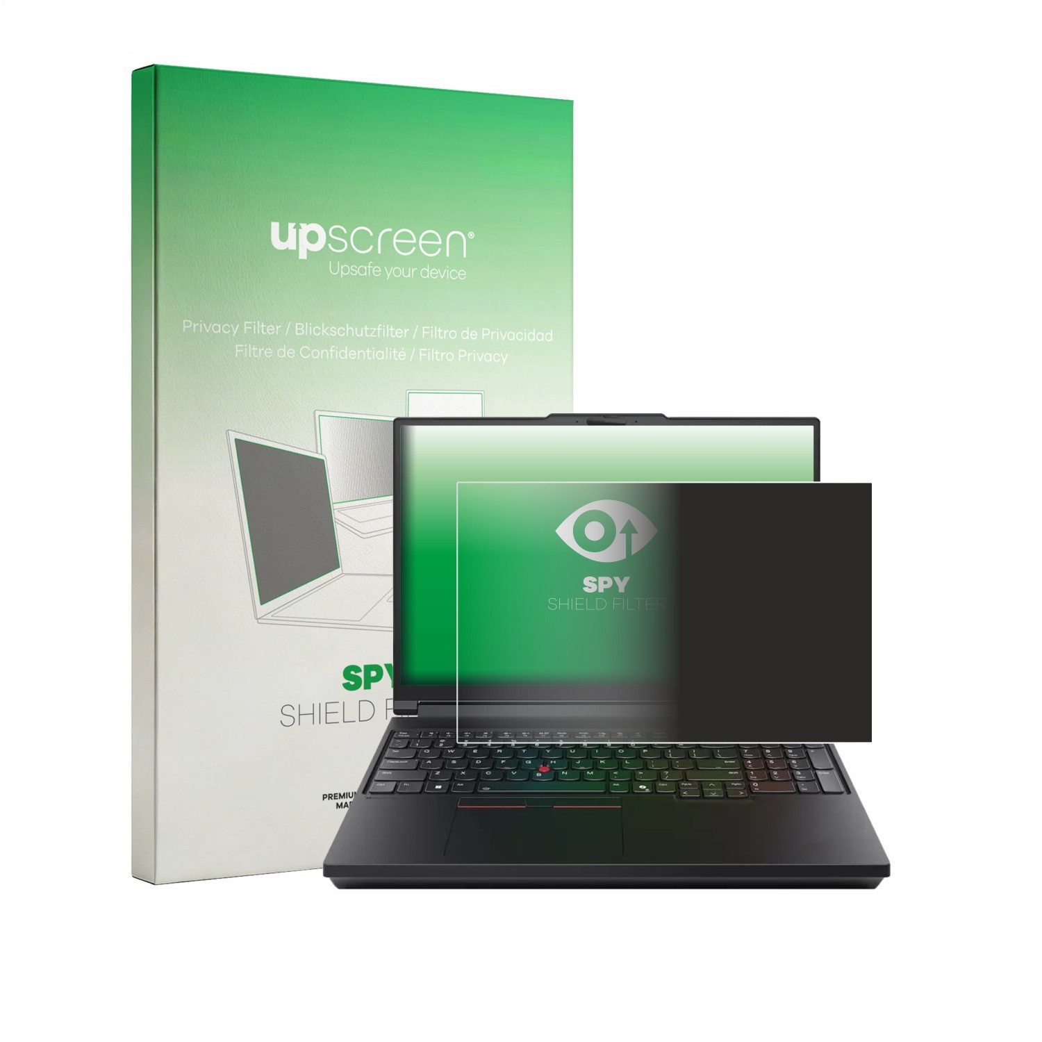 upscreen Displayschutzfolie Blickschutzfilter für Lenovo ThinkPad T16g Gen 3 16", Anti-Spy Privacy Filter Sichtschutz Blickschutzfilter Blaulicht-Schutz
