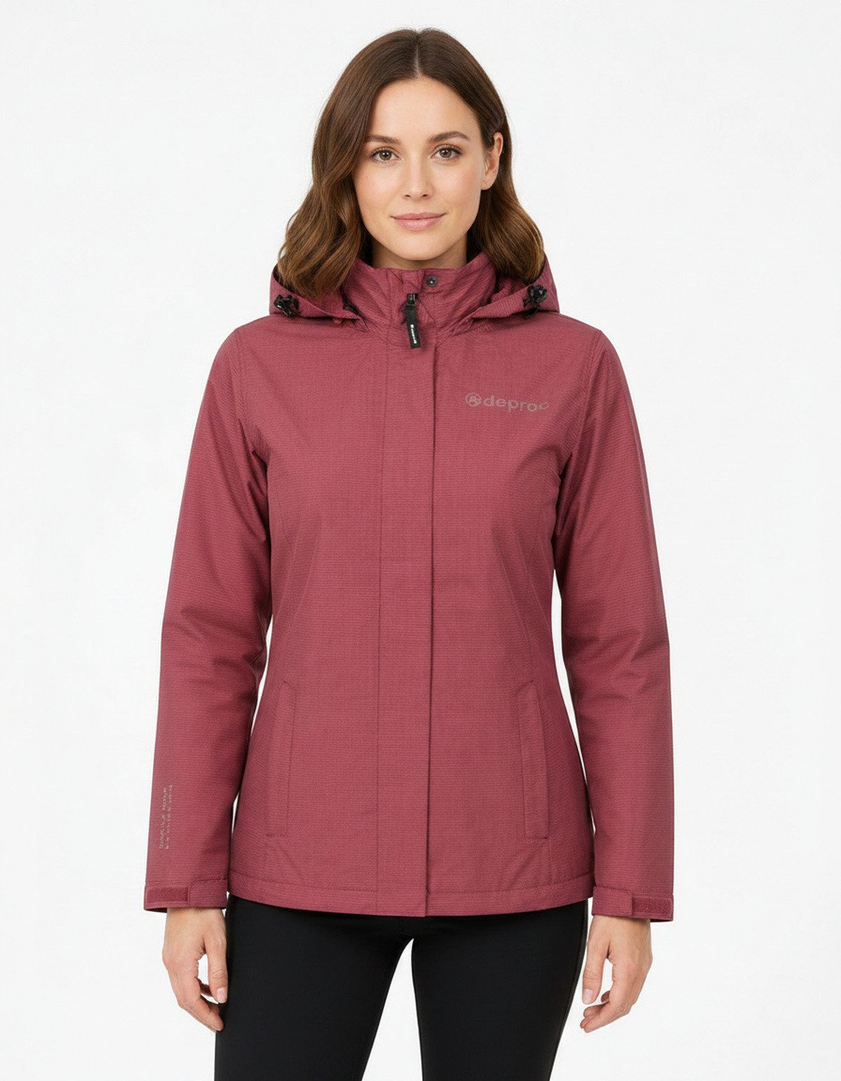 DEPROC Active Funktionsjacke LAVAL II WOMEN Funktionsjacke, Wanderjacke, Regenjacke abnehmbare Kapuze