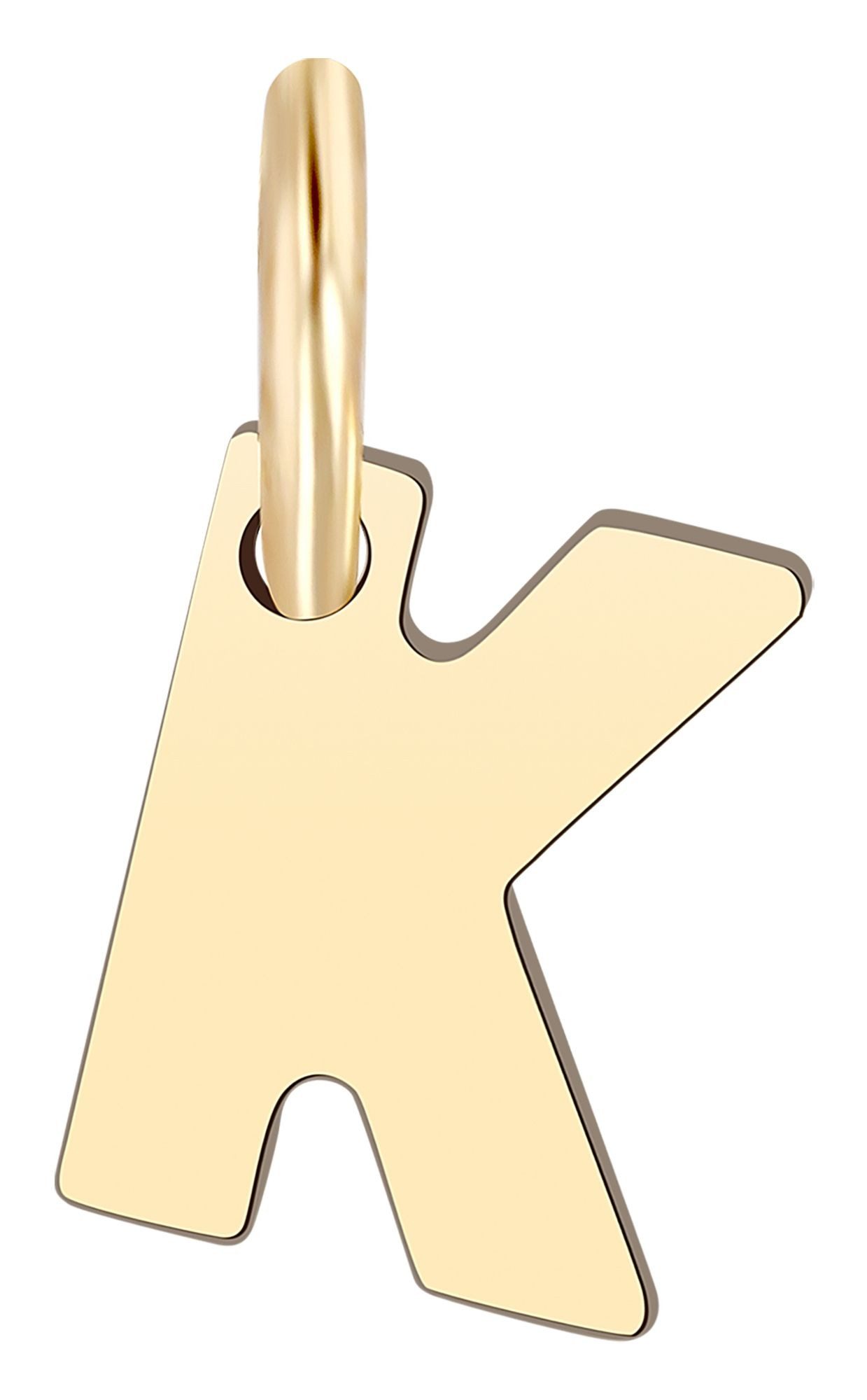 Buchstabenanhänger Anhänger – Buchstabe N Buchstabenanhänger aus 375 Gold