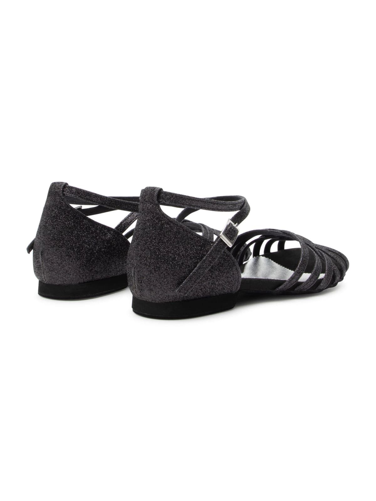 Dancing Queens Joy Glitter Mikrofaser - Absatz 1.0 cm flat & Wildleder-Sohle Tanzschuh Tanzschuh: Salsa, Bachata, Kizomba – Wildledersohle, flacher Absatz