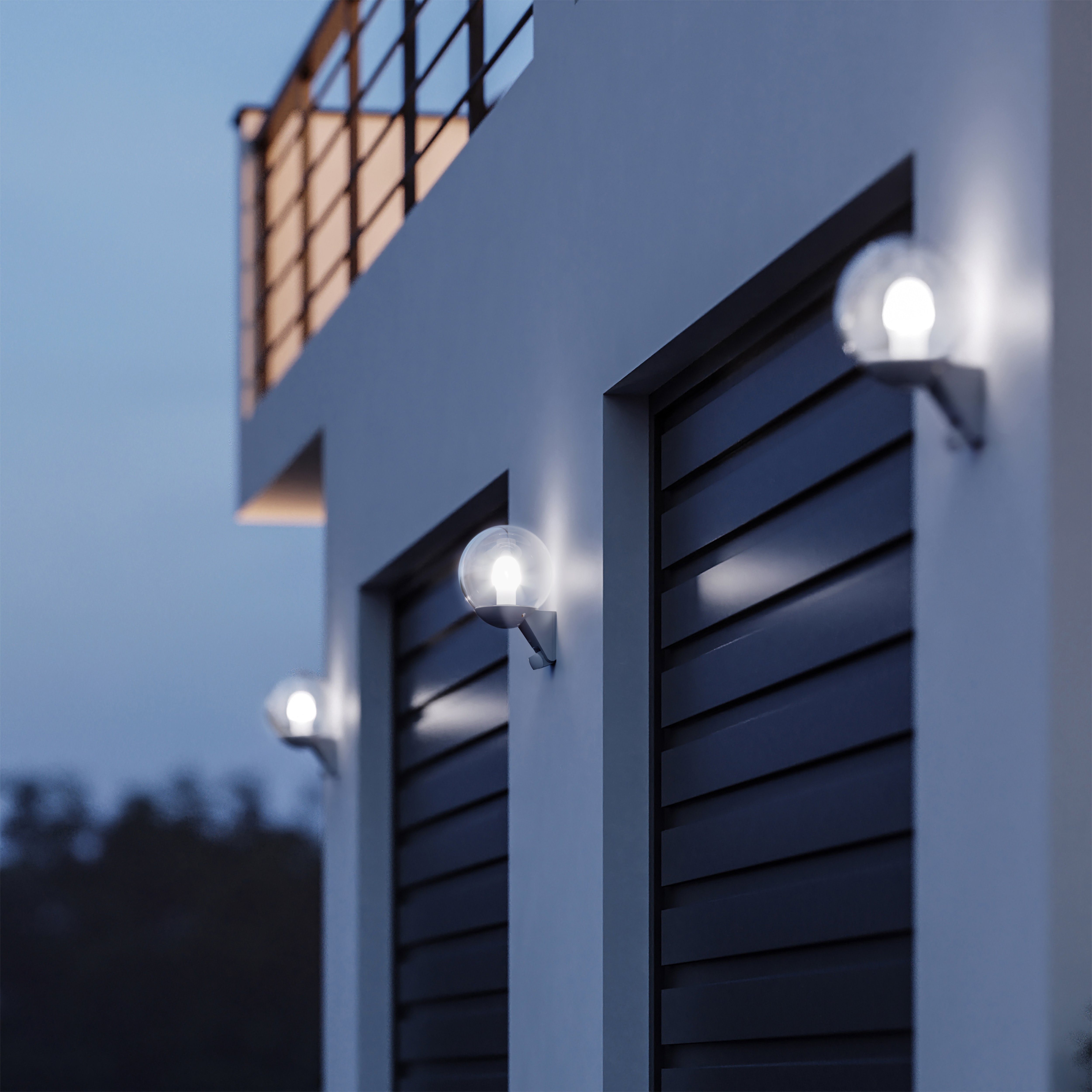 steinel Außen-Wandleuchte L 585 S, ohne Leuchtmittel, Wandlampe außen, E27, Bewegungsmelder