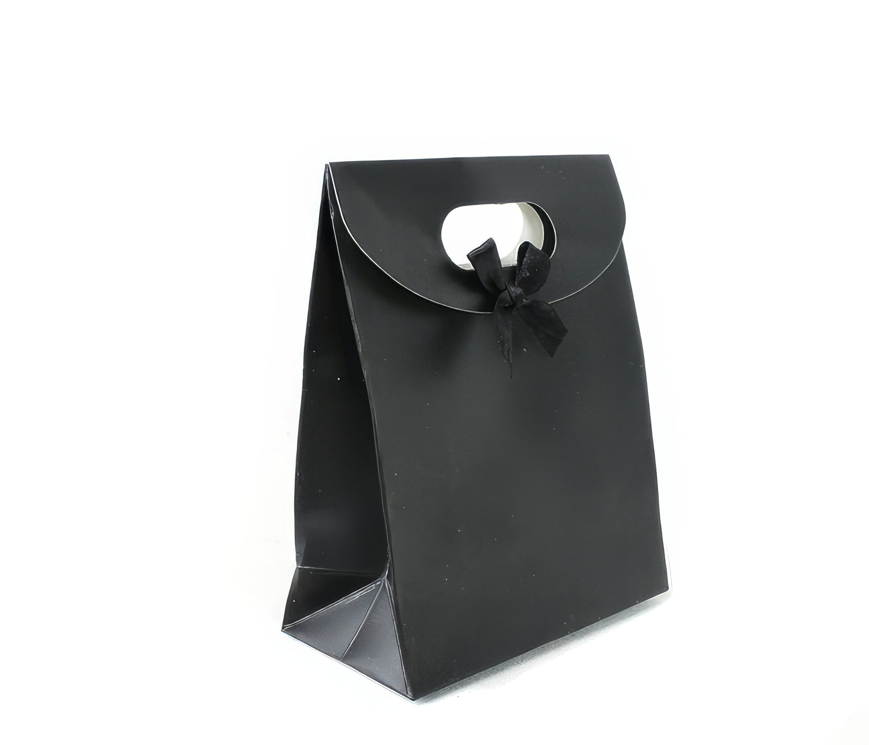 Yudu Geschenktüten 10er Geschenktaschen mit Klettverschluss Kartonstärke 12x6x16cm