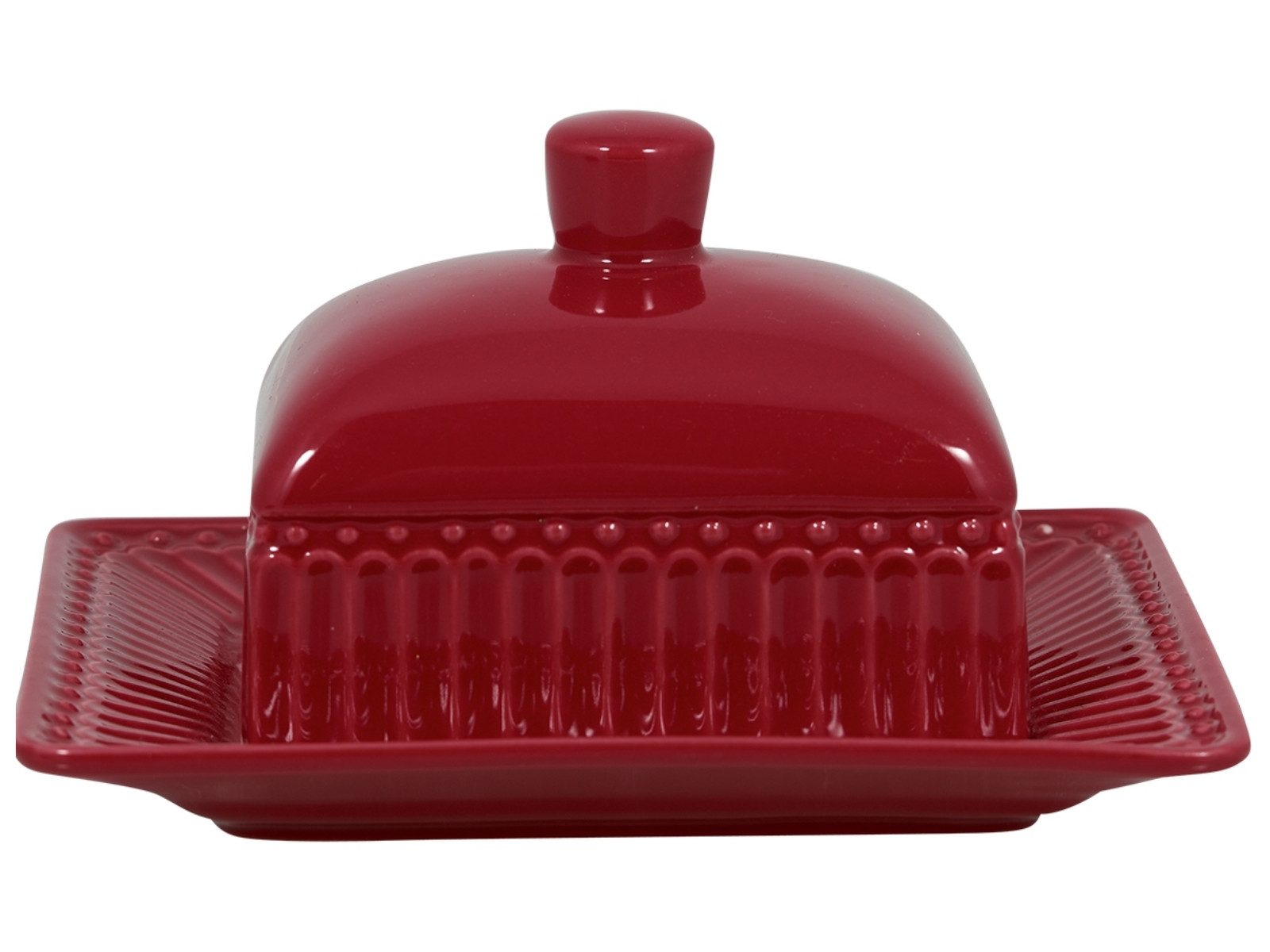 Butterdose Alice Butterdose small claret red 14 x 12 cm