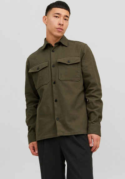 Jack & Jones Langarmhemd JPRROY SOLID OVERSHIRT L/S SN