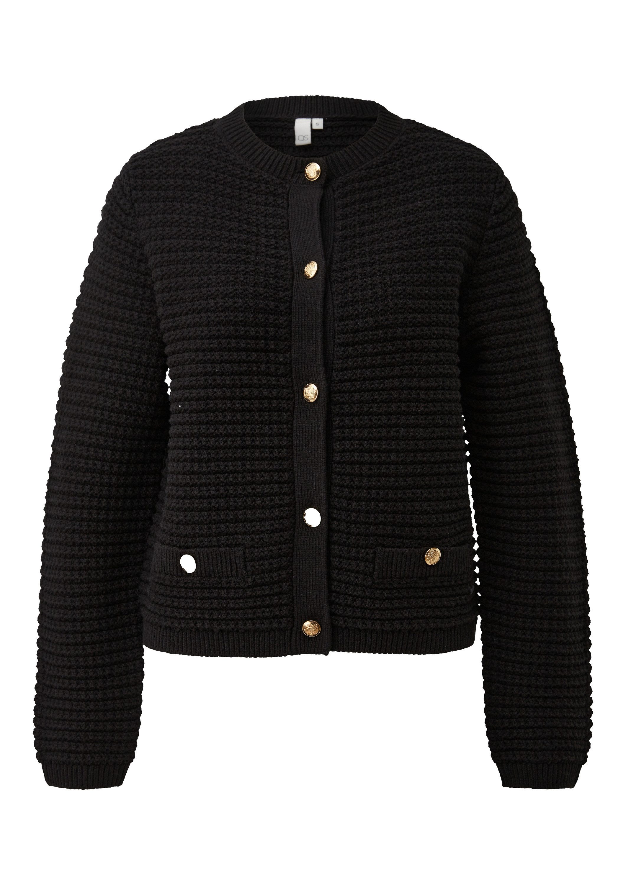 QS Cardigan Strickjacke Cardigan mit Strukturmuster günstig online kaufen