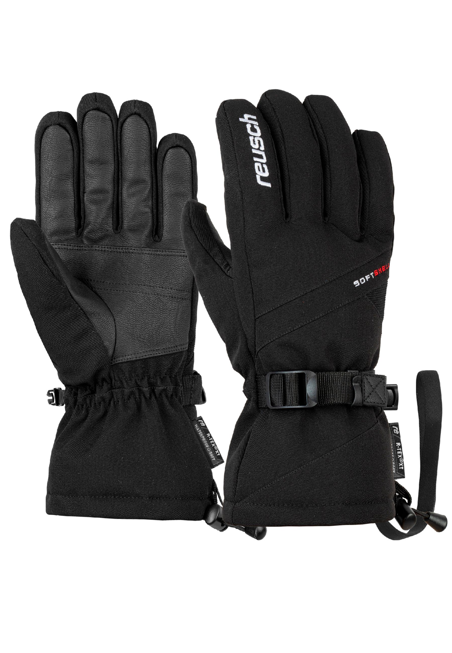 Reusch Skihandschuhe Outset R-TEX XT mit elastischer Handgelenksschlaufe weiß-schwarz | Handschuhe