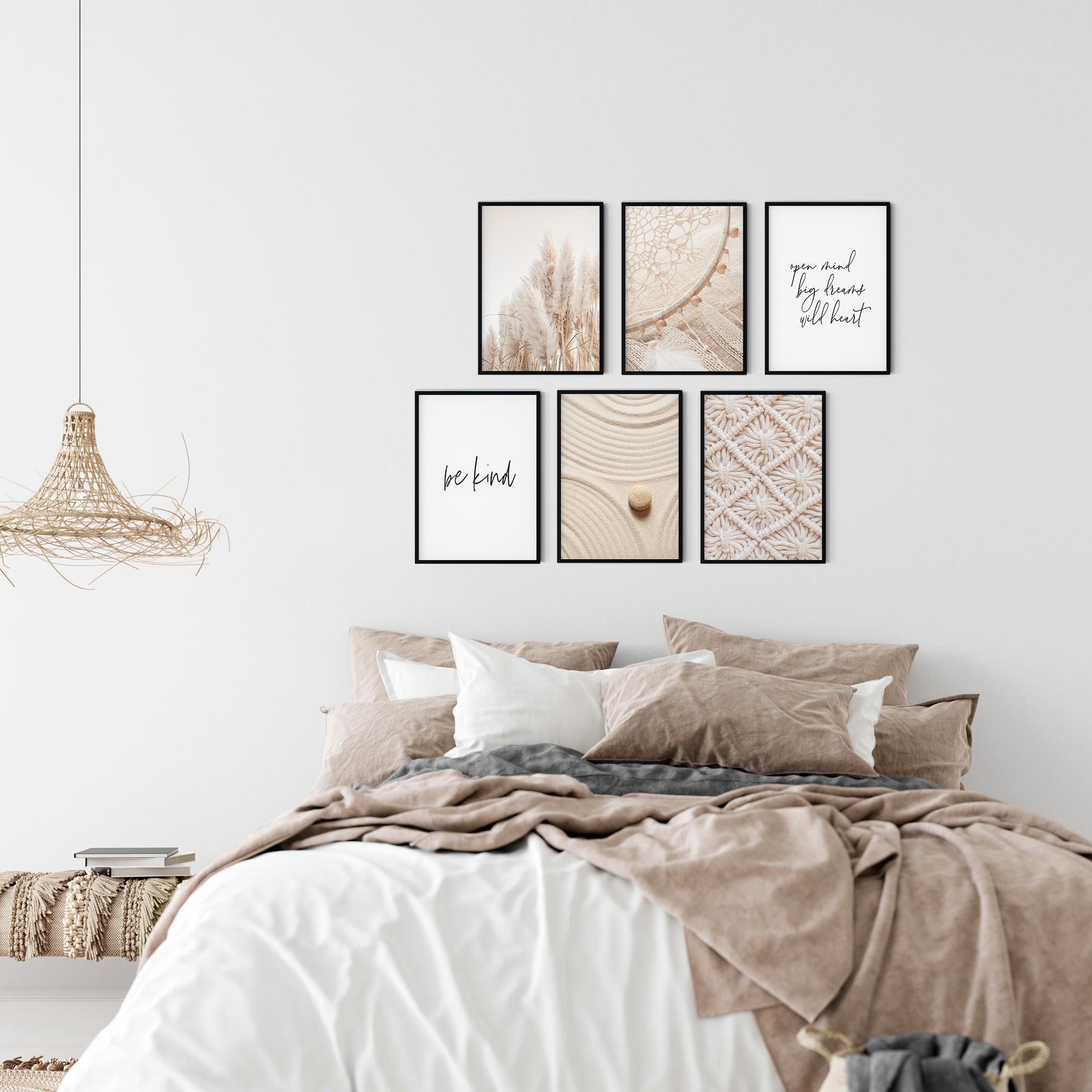 Novart Cuadros Playa Mar Relax - CON ESTILO, SIN NECESIDAD DE MARCO - Moderne Collage Beige - Salón Dormitorio - N023463a