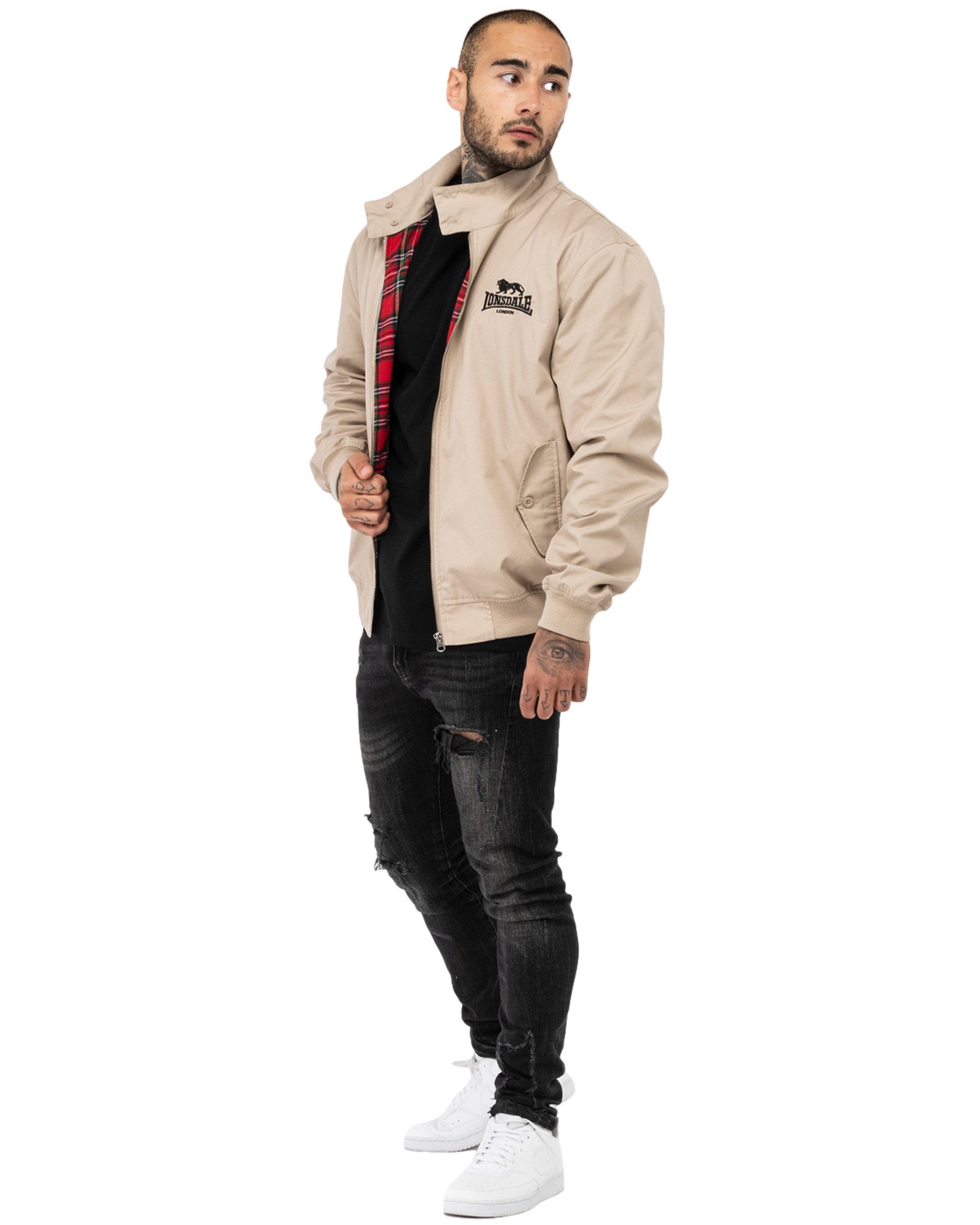 Lonsdale Blusenjacke Harrington (Packung, 1-St., 1 Jacke) Gerippter Kragen