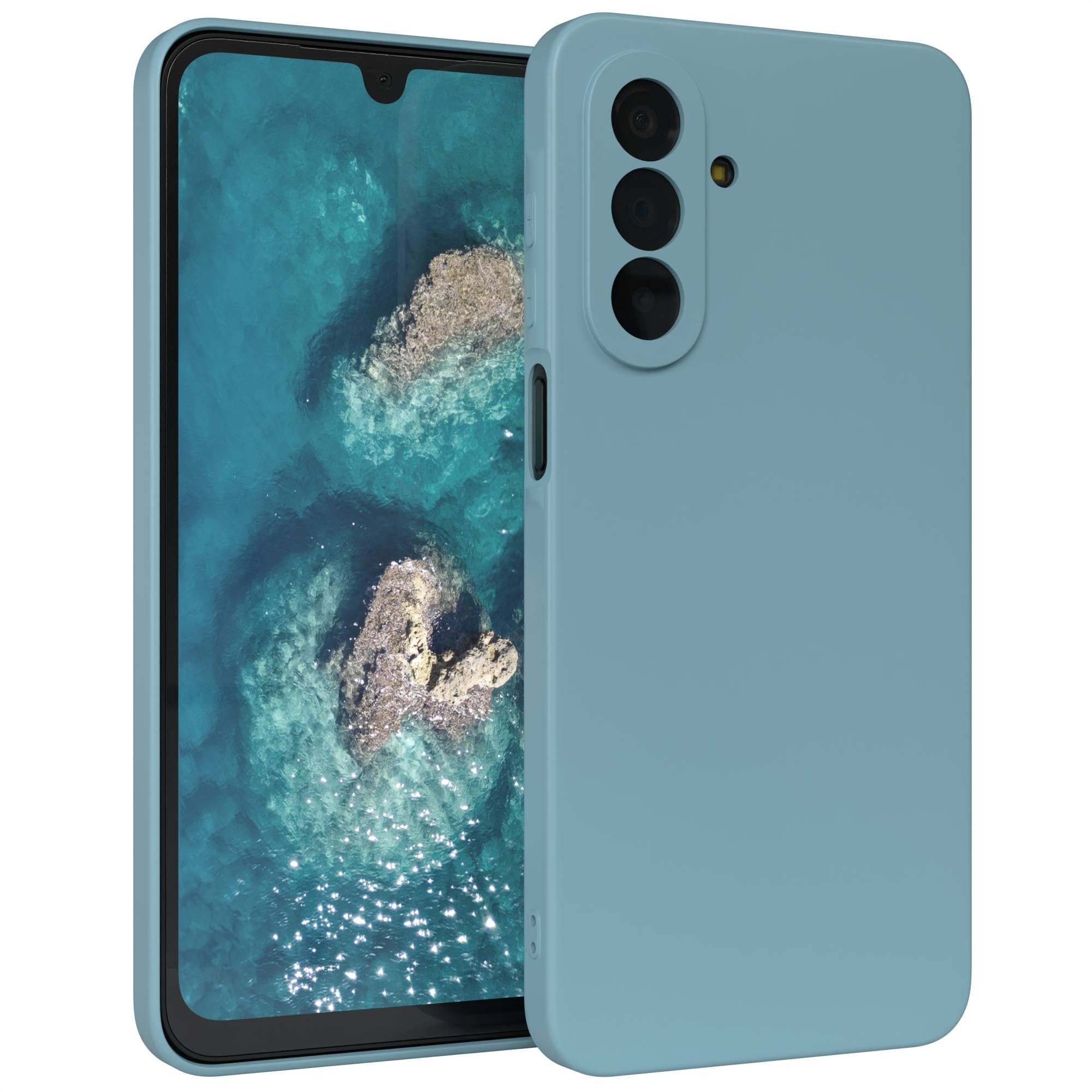 EAZY CASE Handyhülle TPU Hülle für Samsung Galaxy A17 6,7 Zoll, TPU Silikon Bumper Case stoßfest Slimcover Schutzhülle Etui Blaugrün