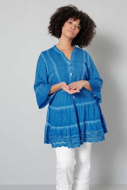 Angel of Style Tunika Tunika-Bluse A-Line cold dyed Tunika-Ausschnitt