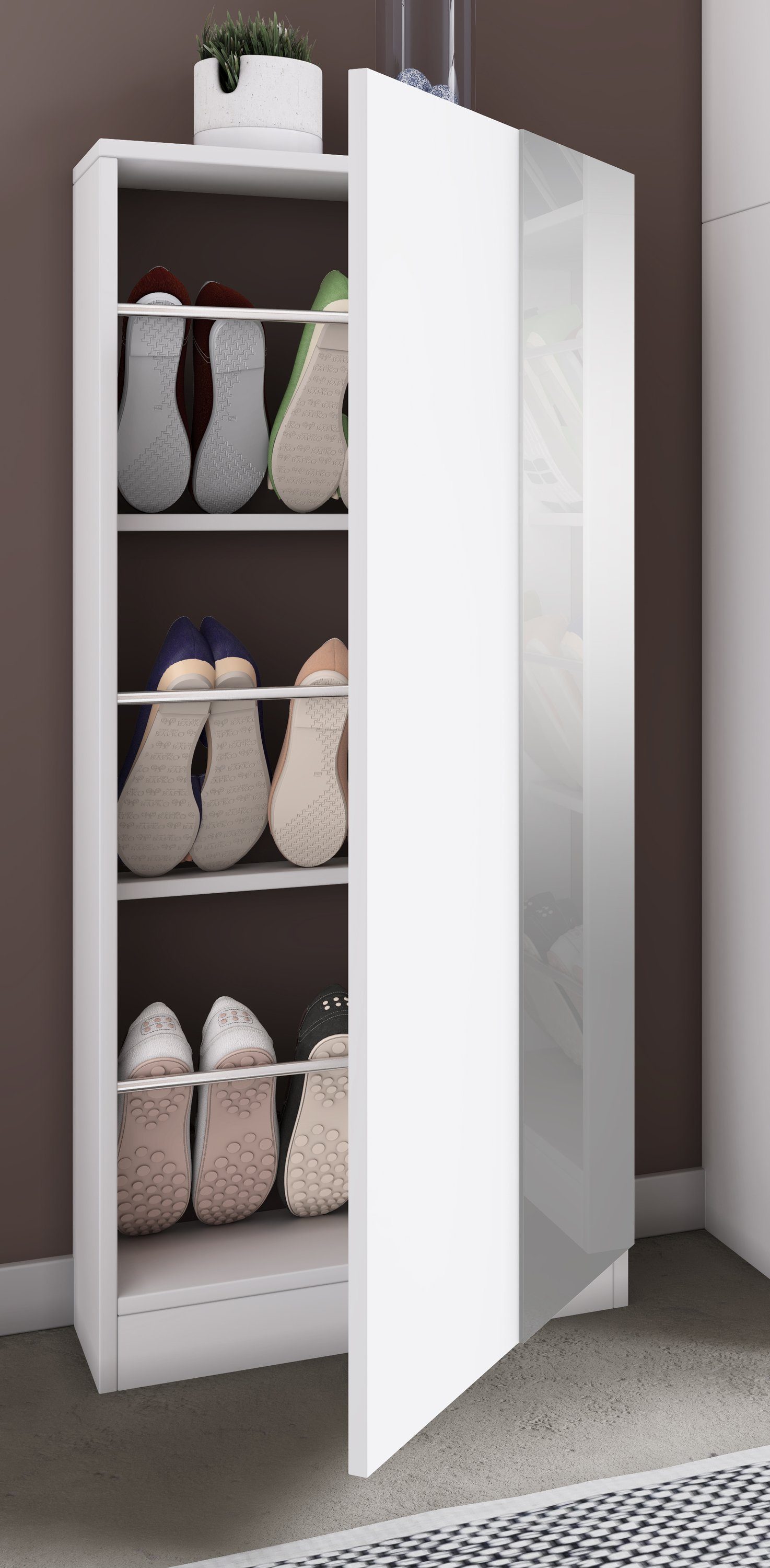 VCM Schuhschrank Fulisa L 112x50x17cm